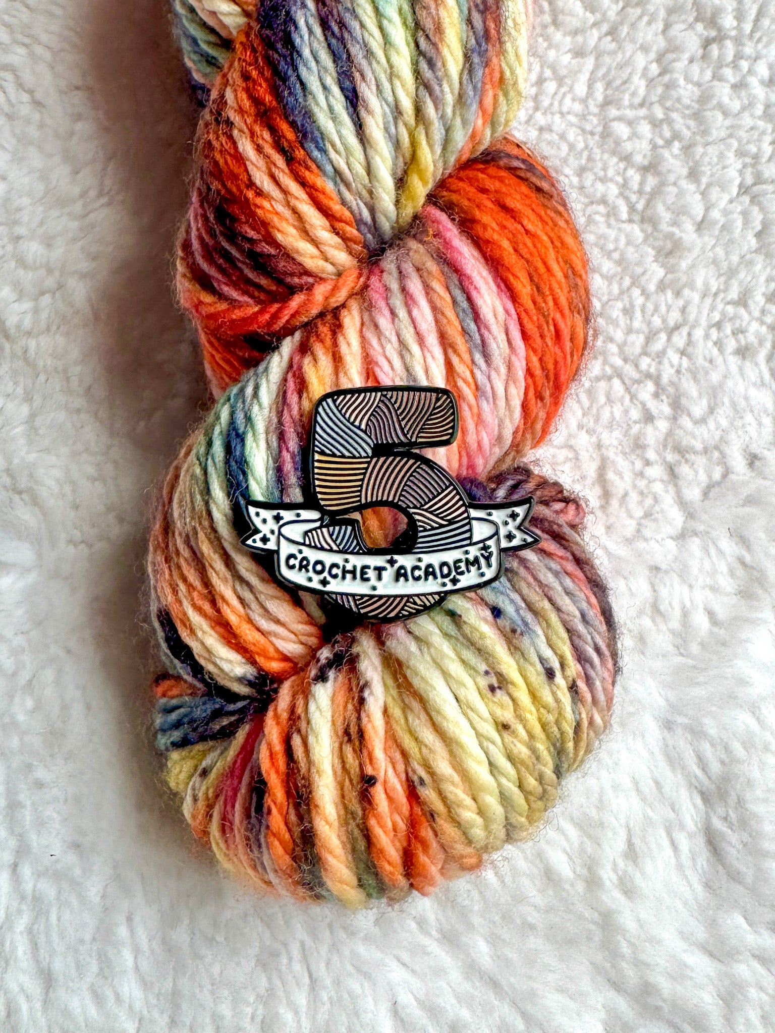 Crochet Academy Enamel Pin