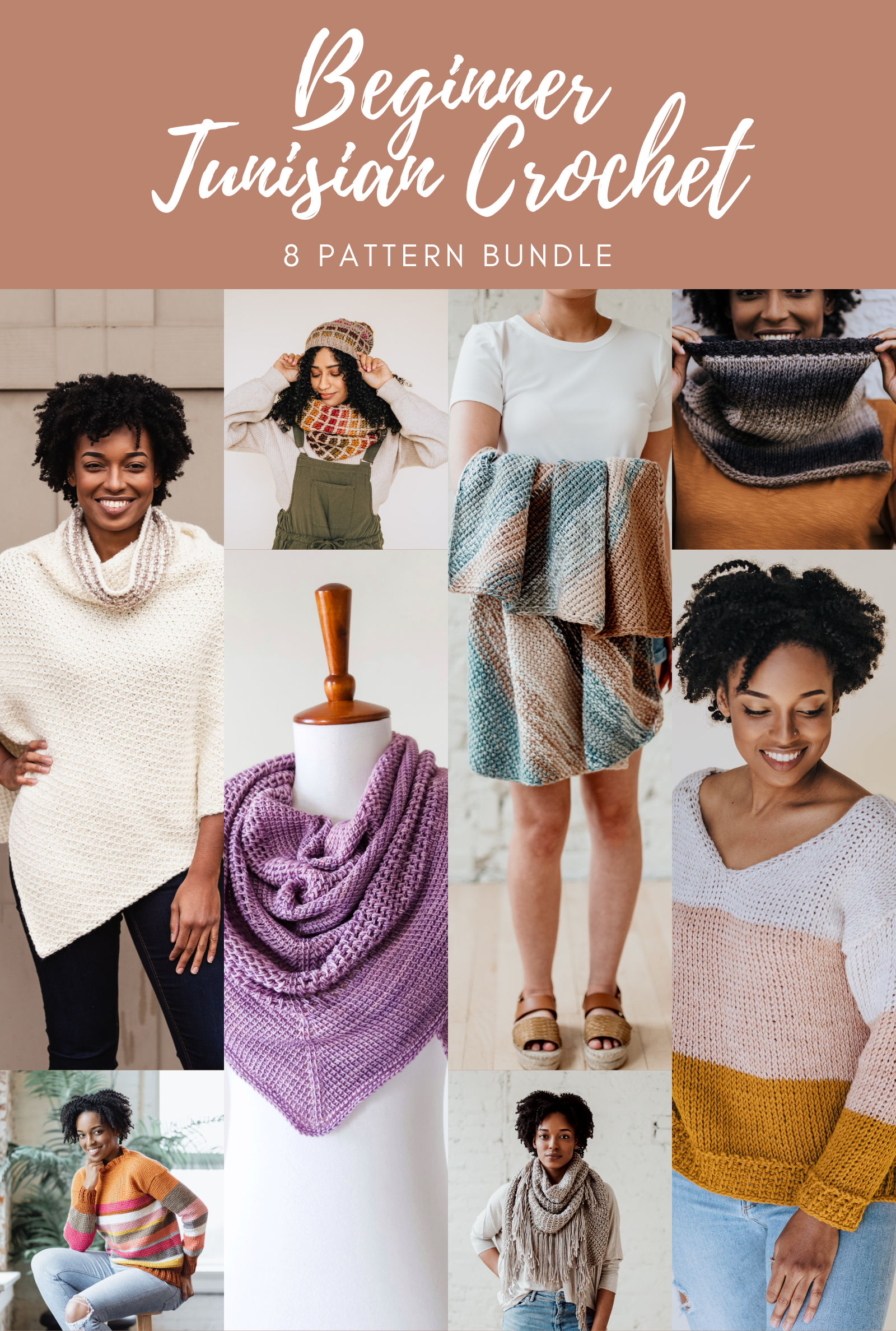 Beginner Tunisian Crochet // Pattern Bundle