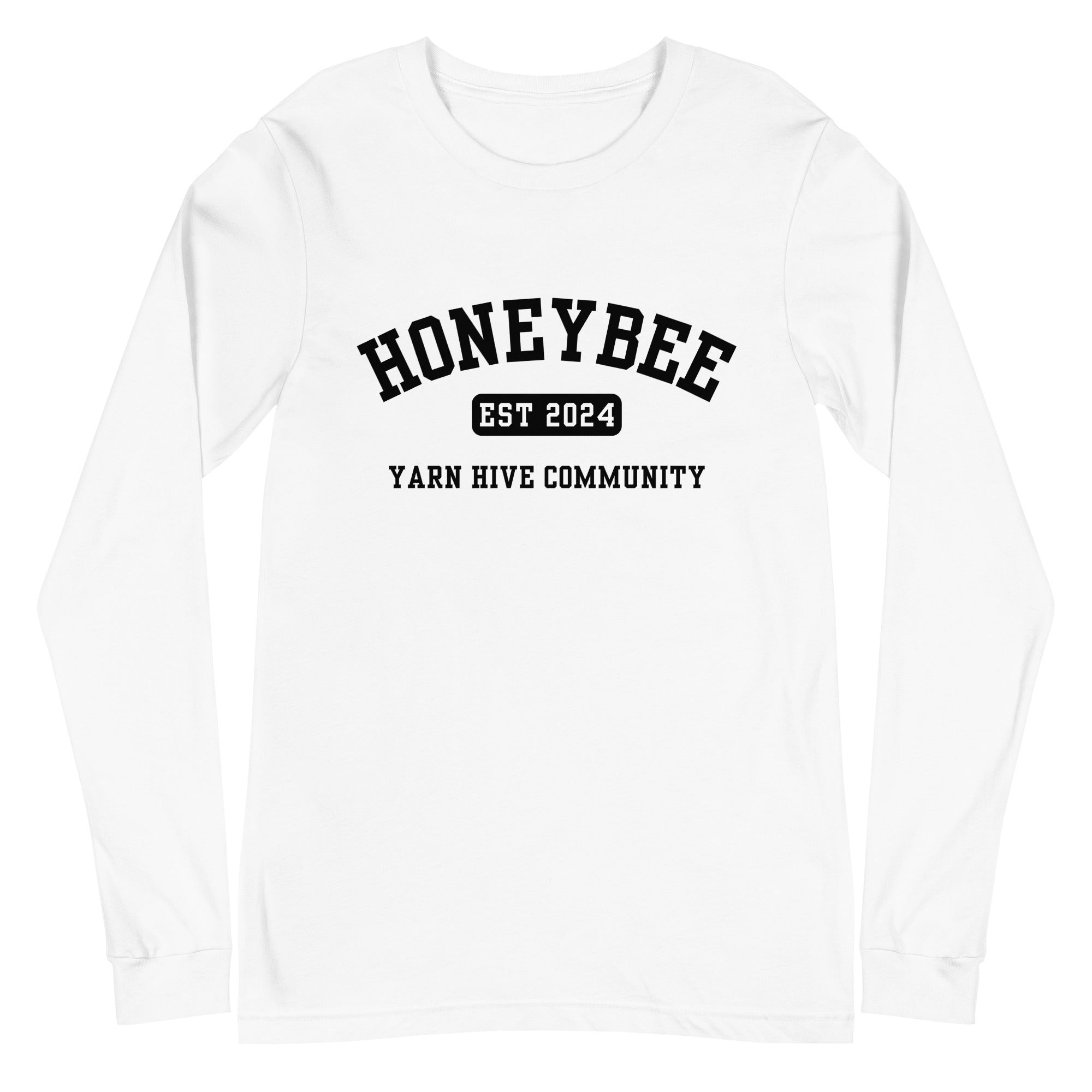 Honeybee Long-Sleeve Tee, Black Graphic