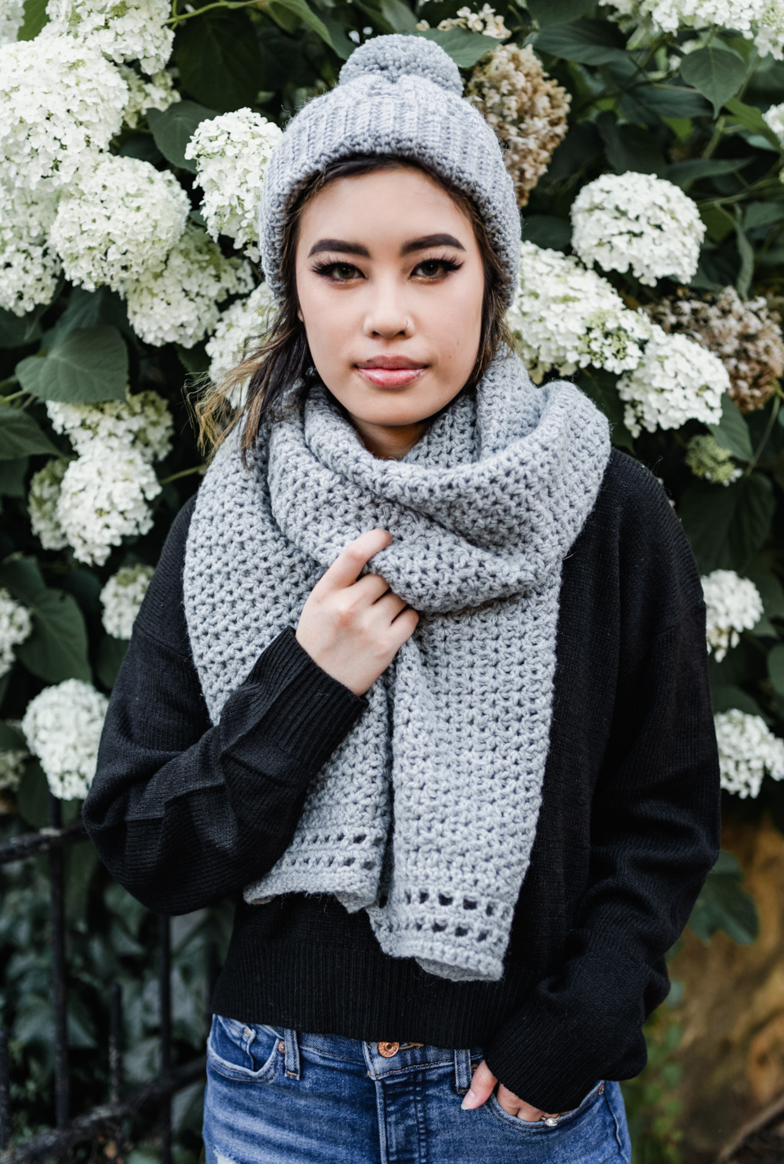 Marlo Hat + Scarf // Crochet PDF Pattern