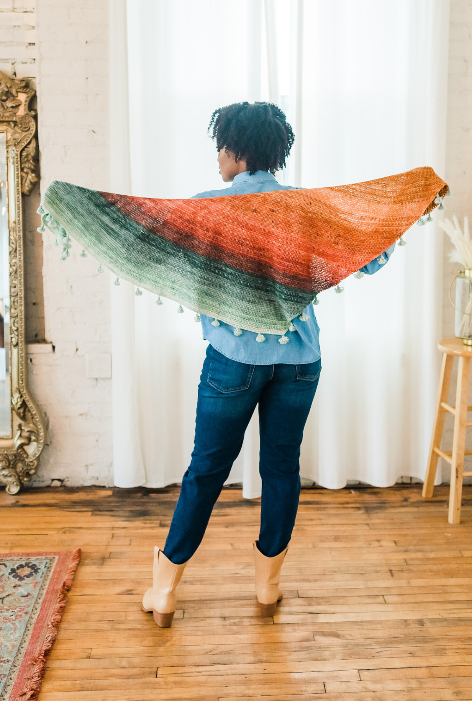 Rancher Shawl // Crochet PDF Pattern