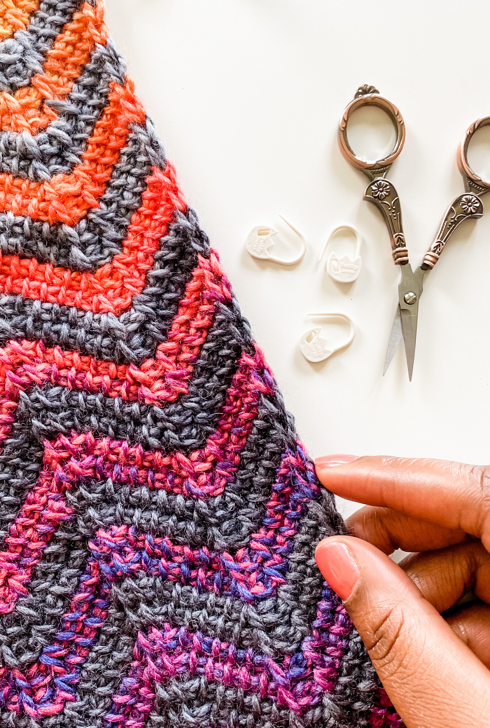 Easy Ripple Pillow // Tunisian Crochet PDF Pattern