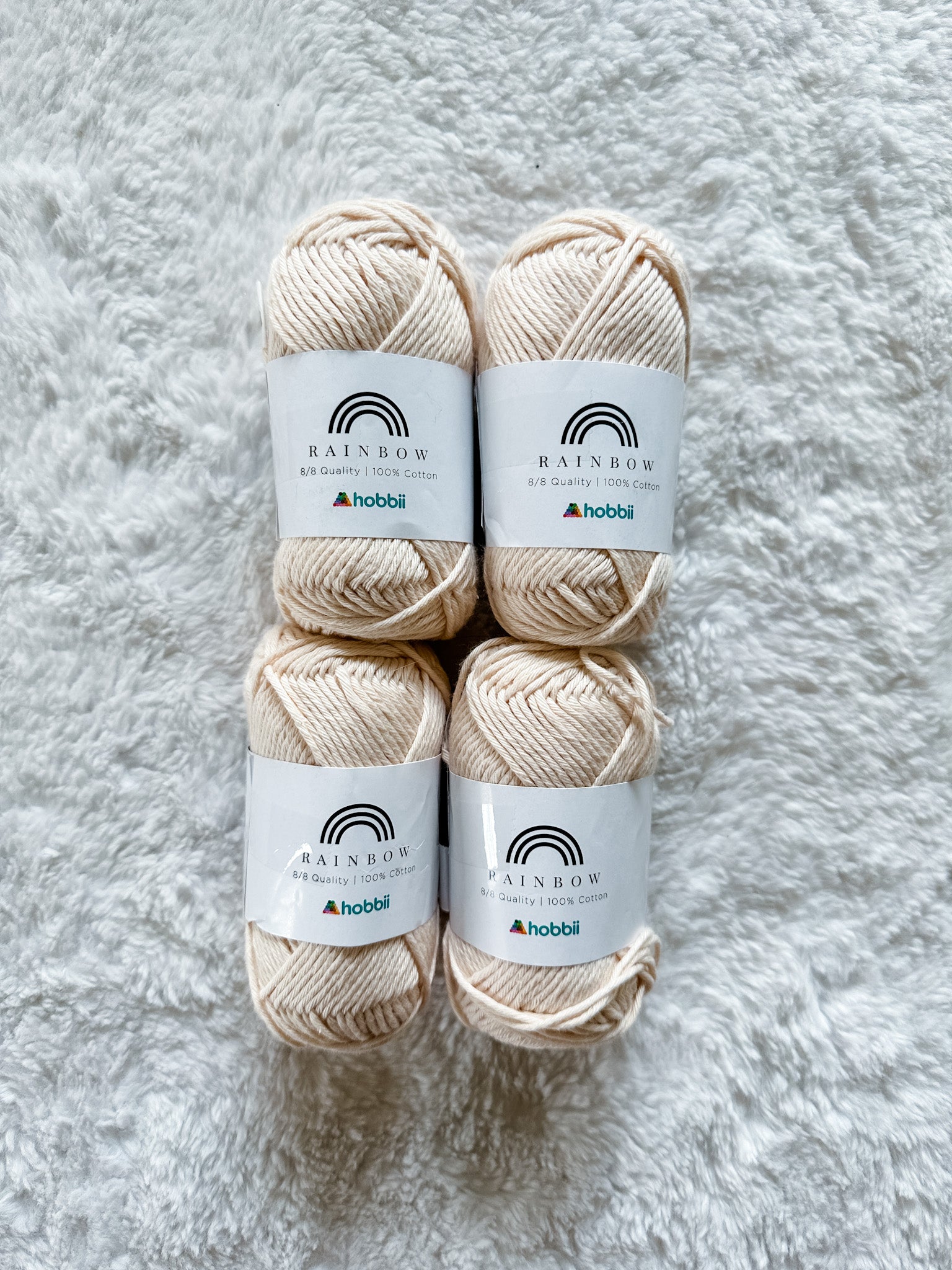 Lot 23 - Rainbow 8/8, Cream