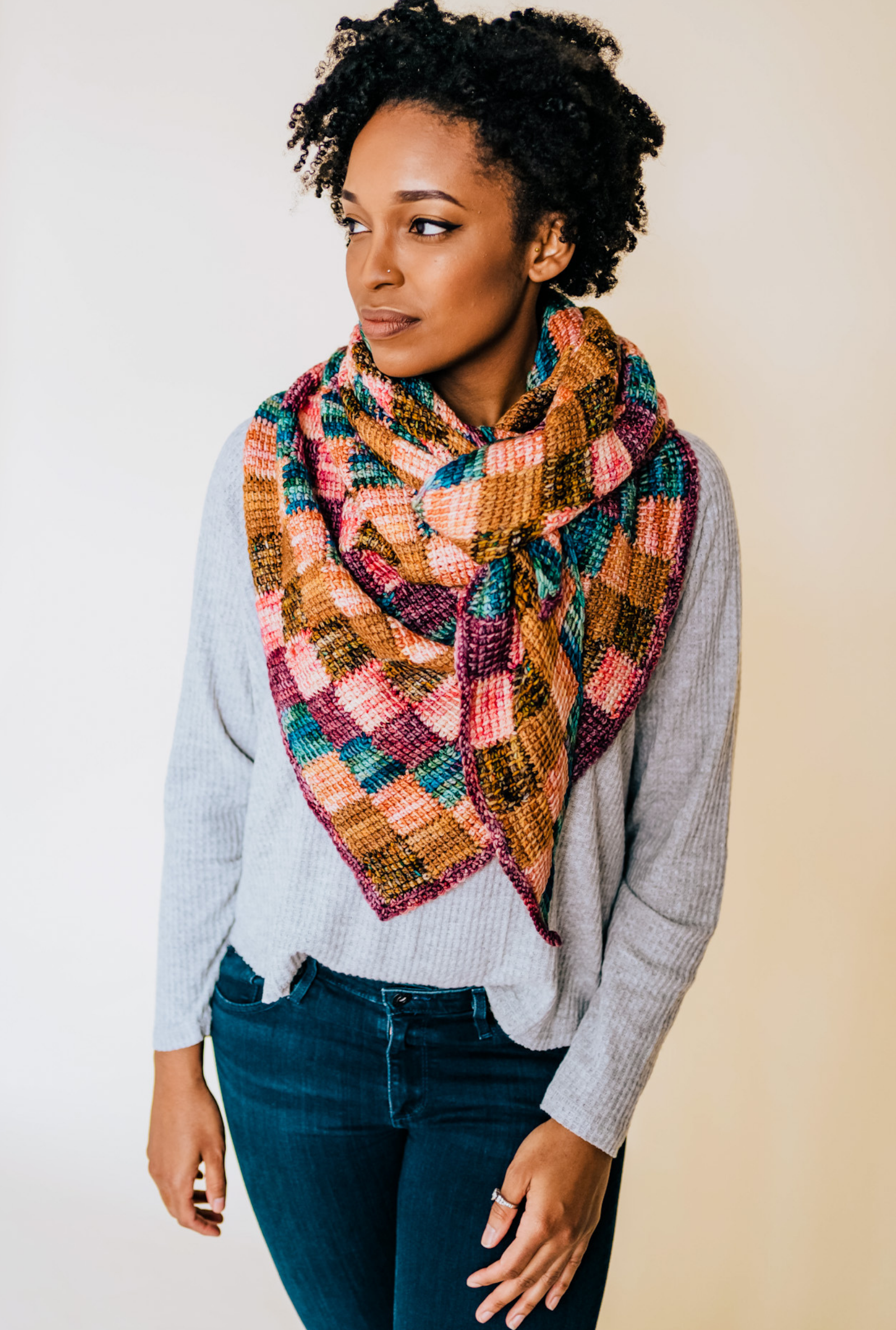 Entrelac And Key // Crochet PDF Pattern