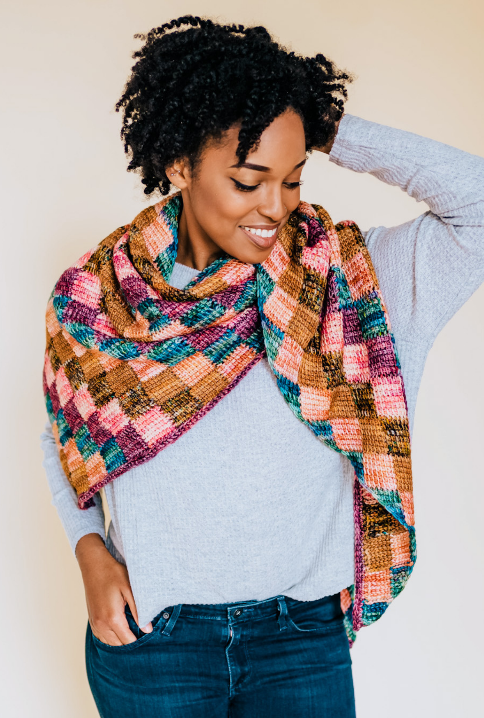 Entrelac And Key // Crochet PDF Pattern