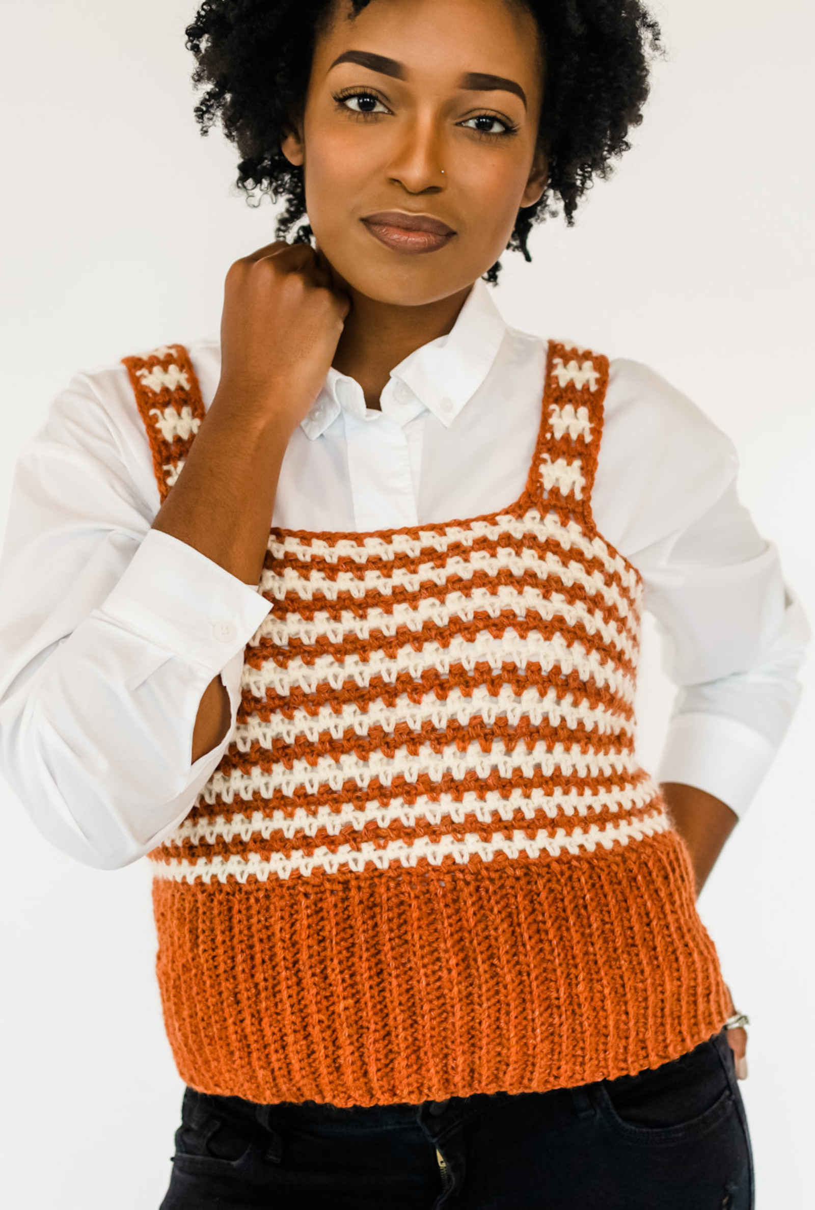 Maya Striped Tank // Crochet PDF Pattern