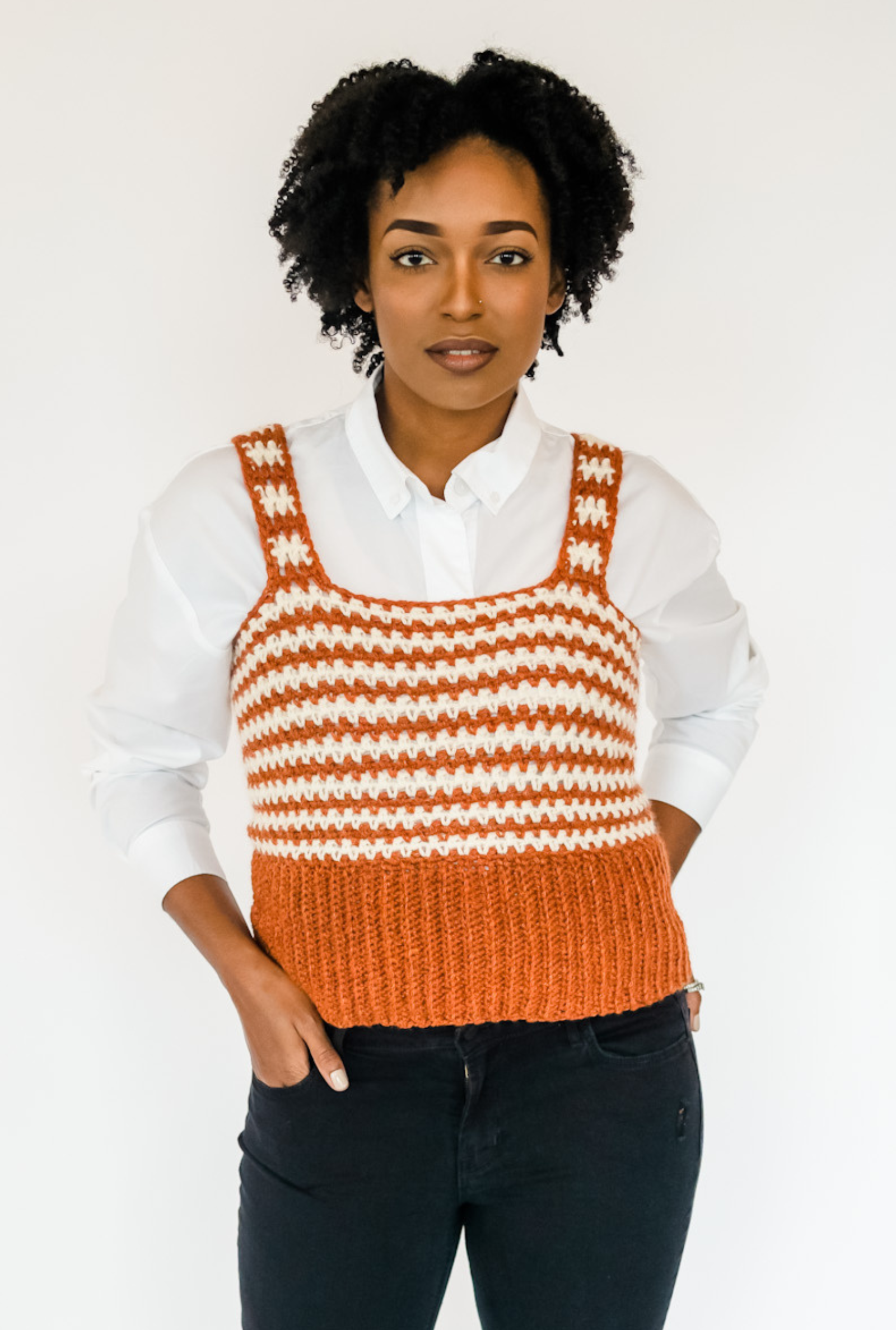 Maya Striped Tank // Crochet PDF Pattern