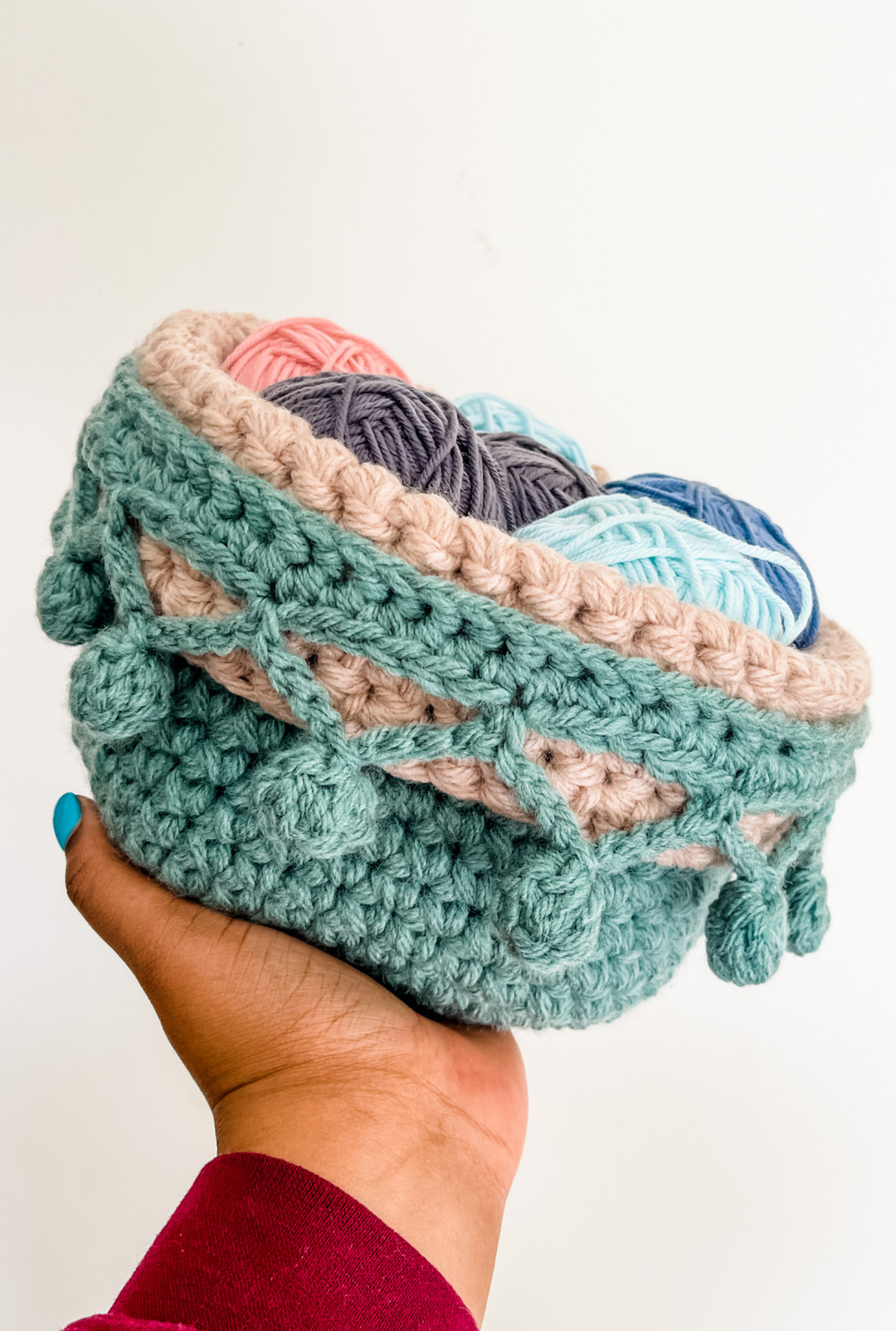 Fireside Basket // Crochet PDF Pattern