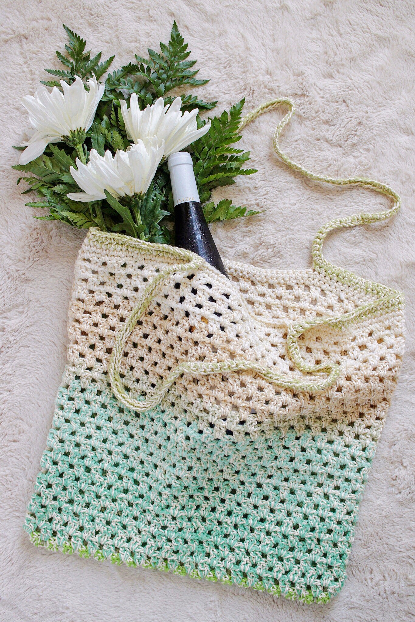 Fresh Market Tote // Crochet PDF Pattern