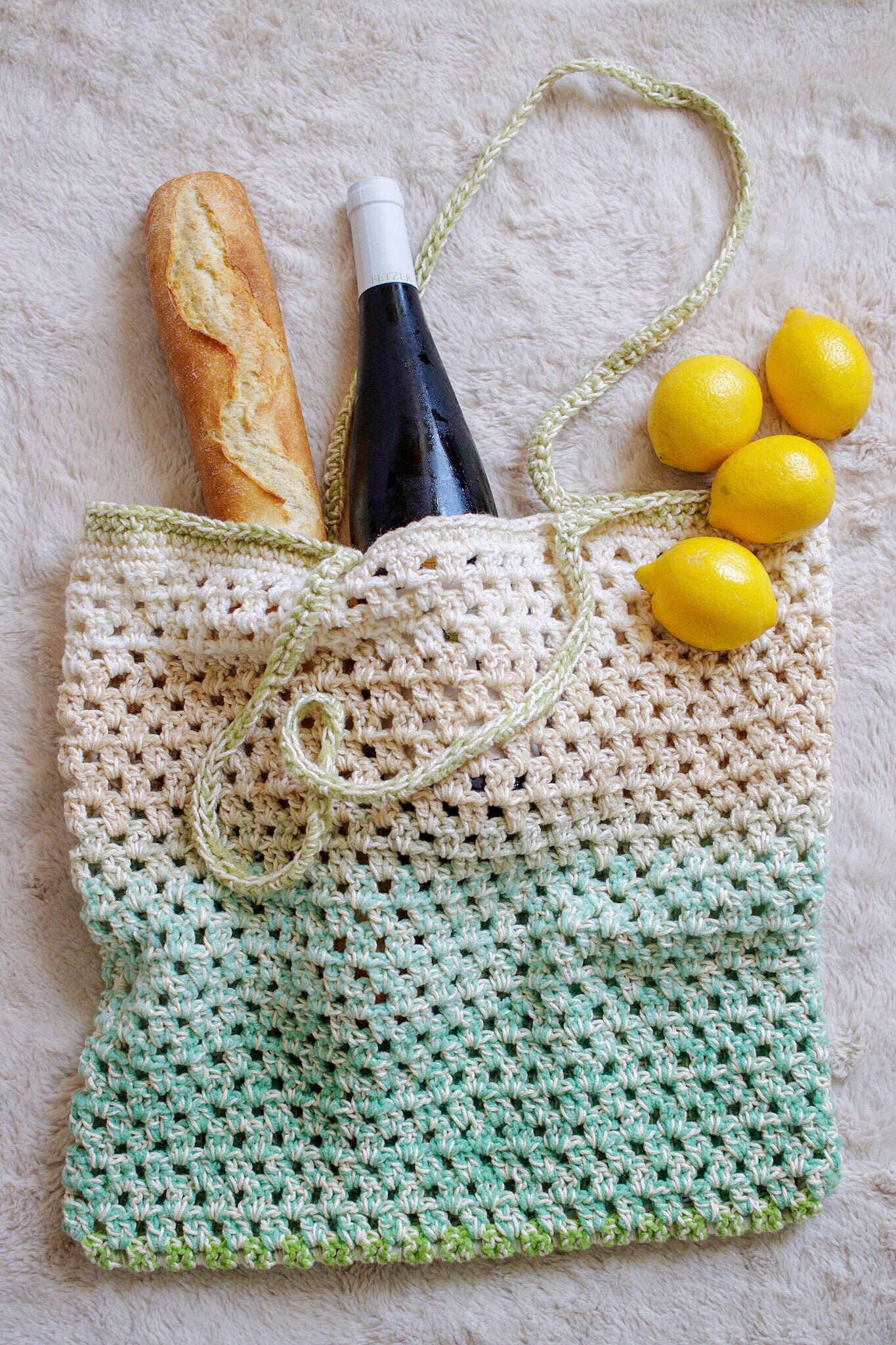 Fresh Market Tote // Crochet PDF Pattern