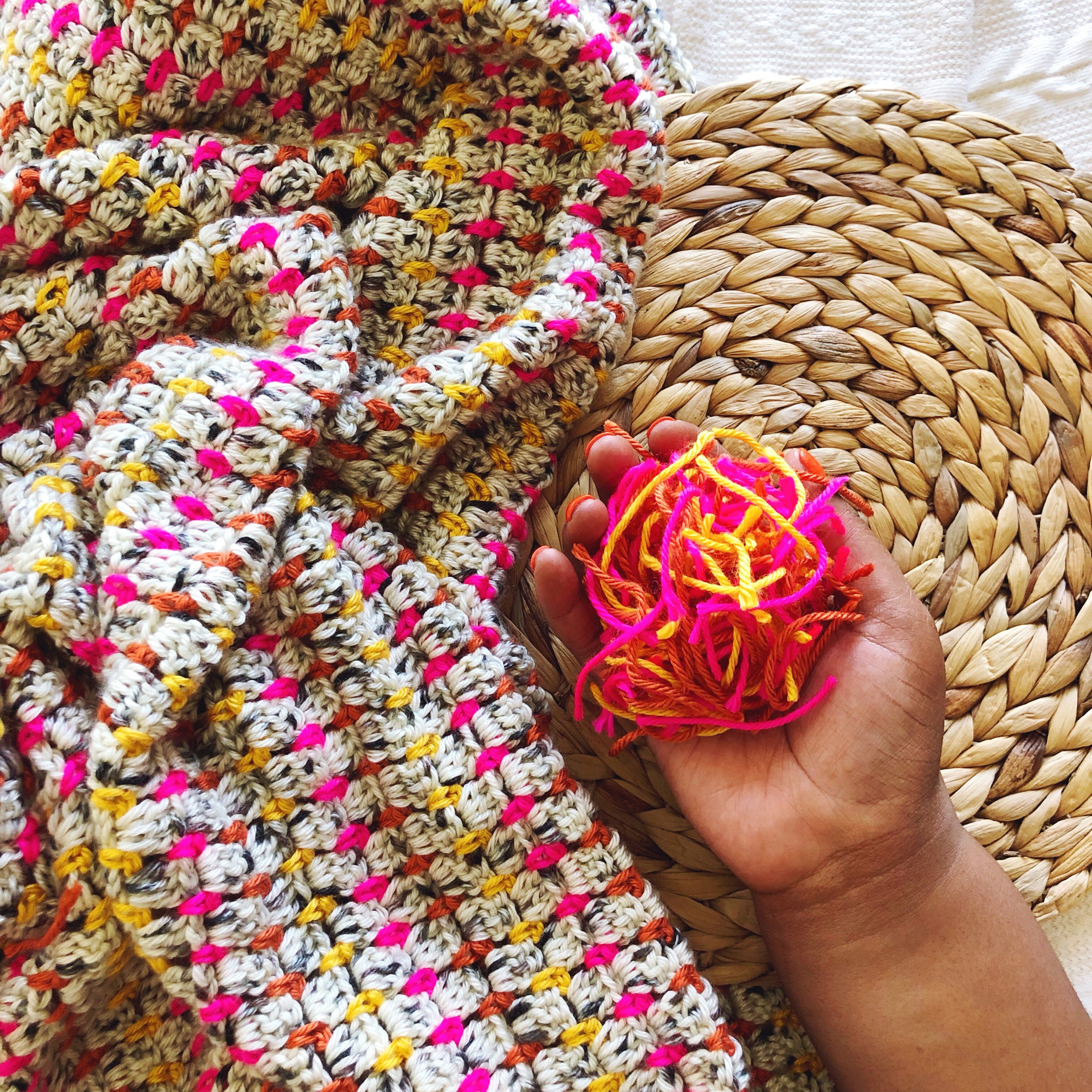 Good Vibes Throw // Crochet PDF Pattern