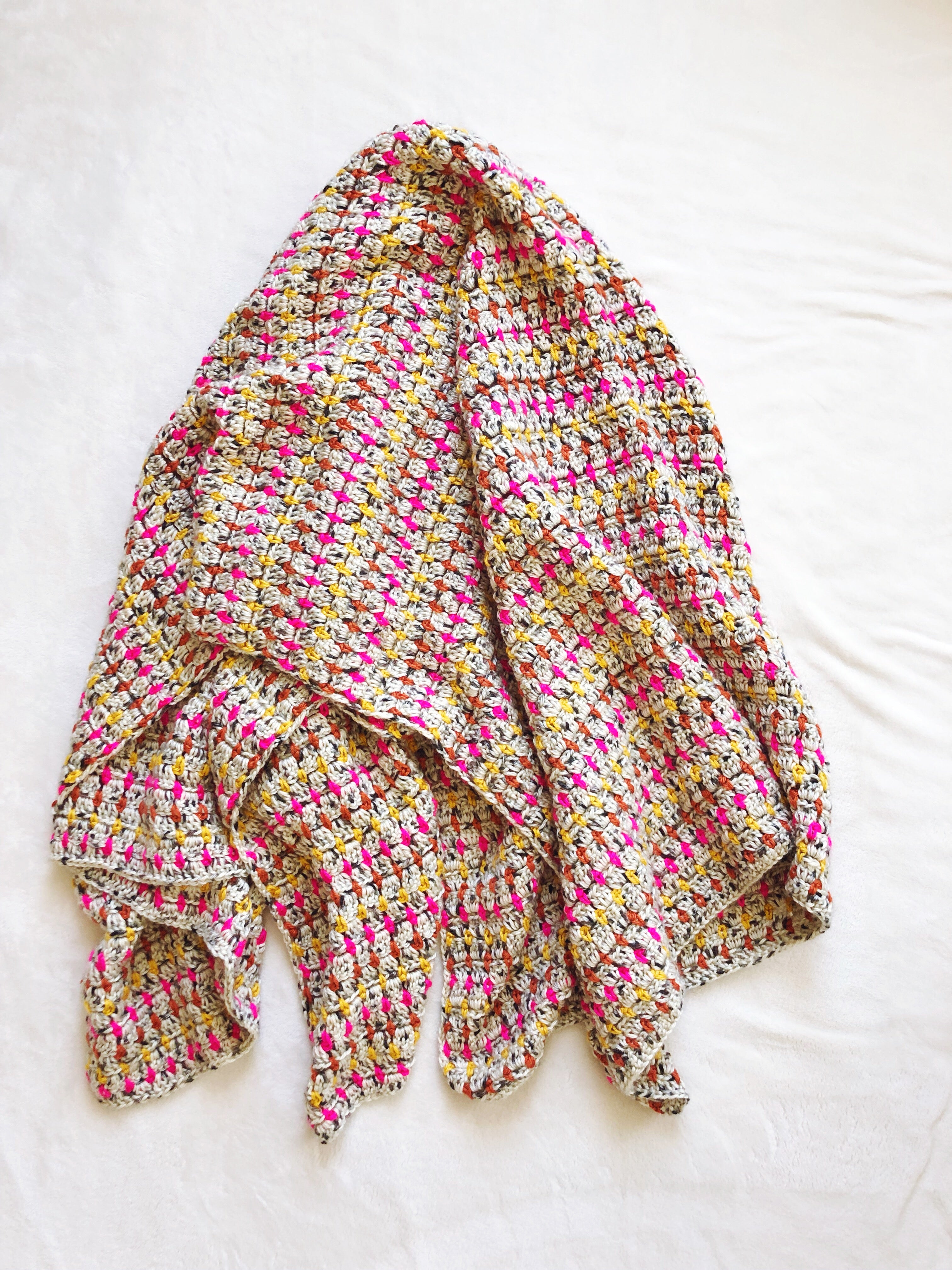 Good Vibes Throw // Crochet PDF Pattern