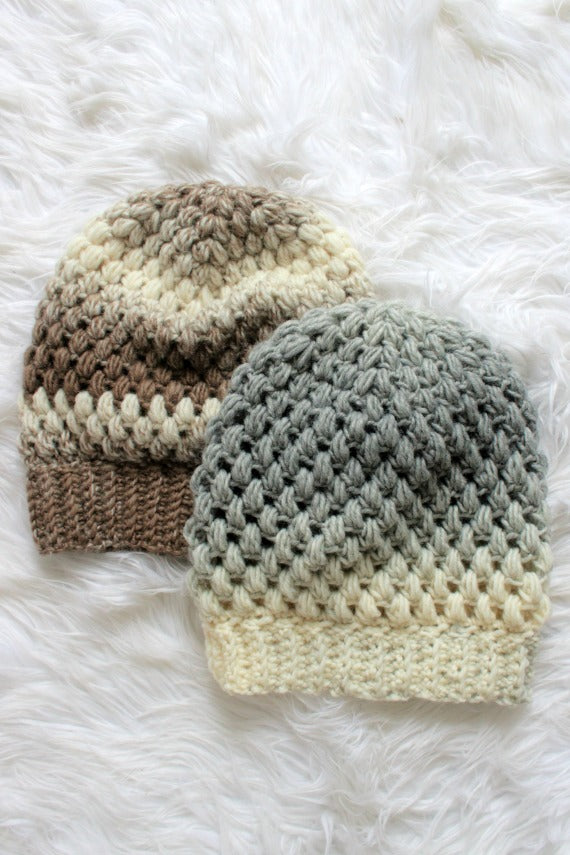 Bubble Wrap XL Beanie // Crochet PDF Pattern