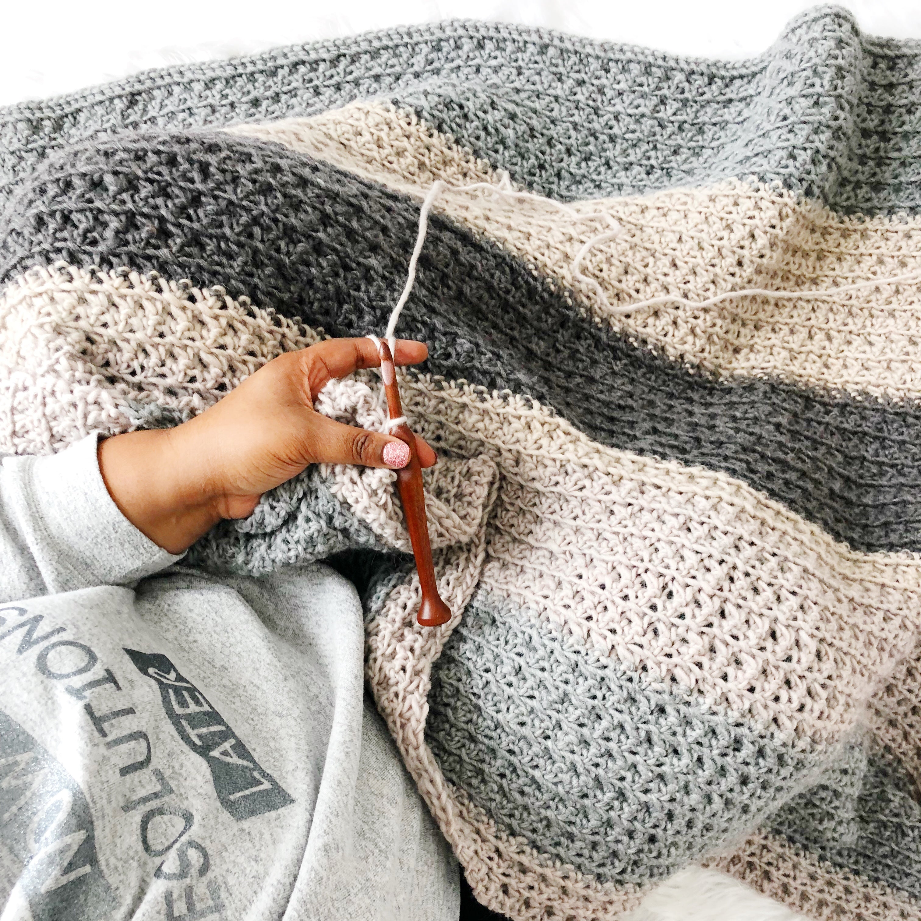 Let's Stay Home Blanket // Crochet PDF Pattern