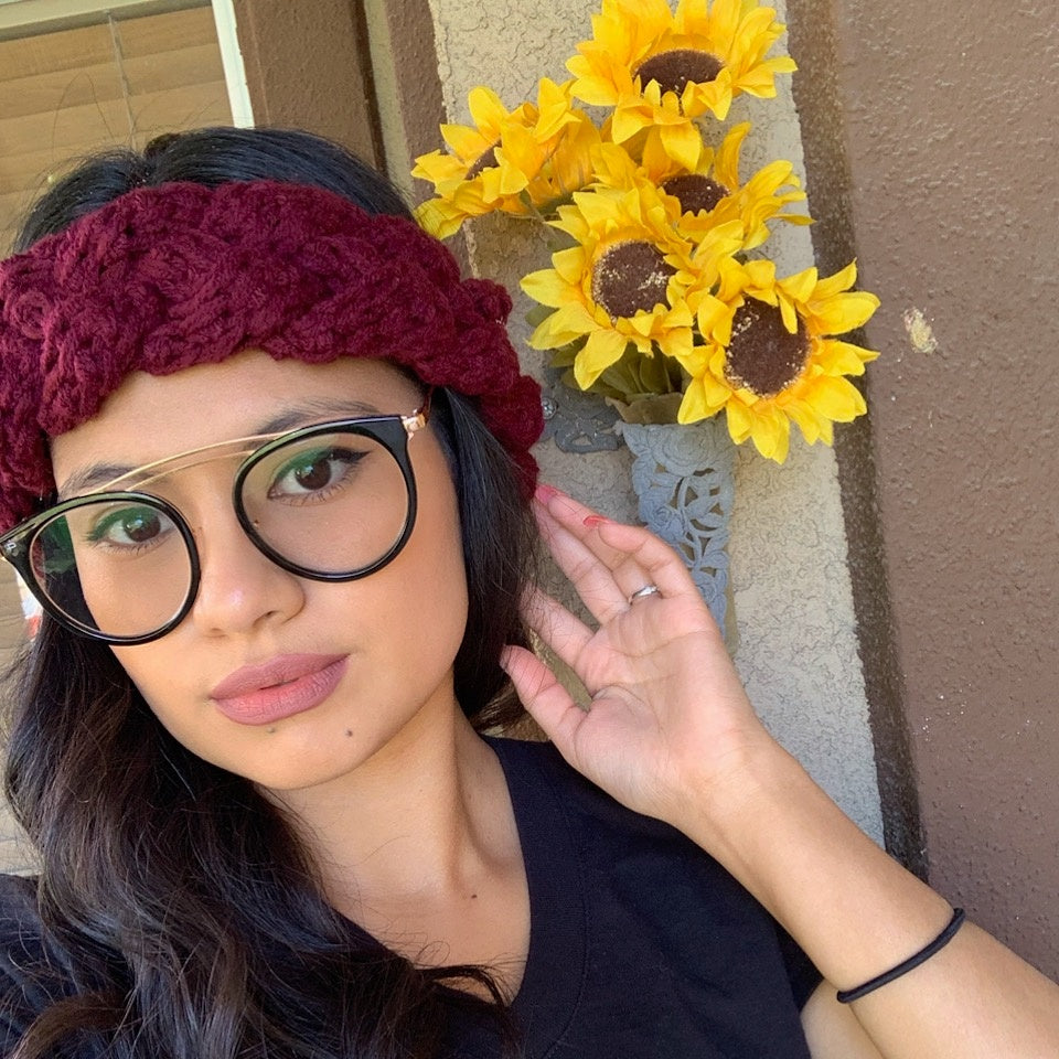 Braided Tunisian Ear Warmer // Tunisian Crochet PDF Pattern