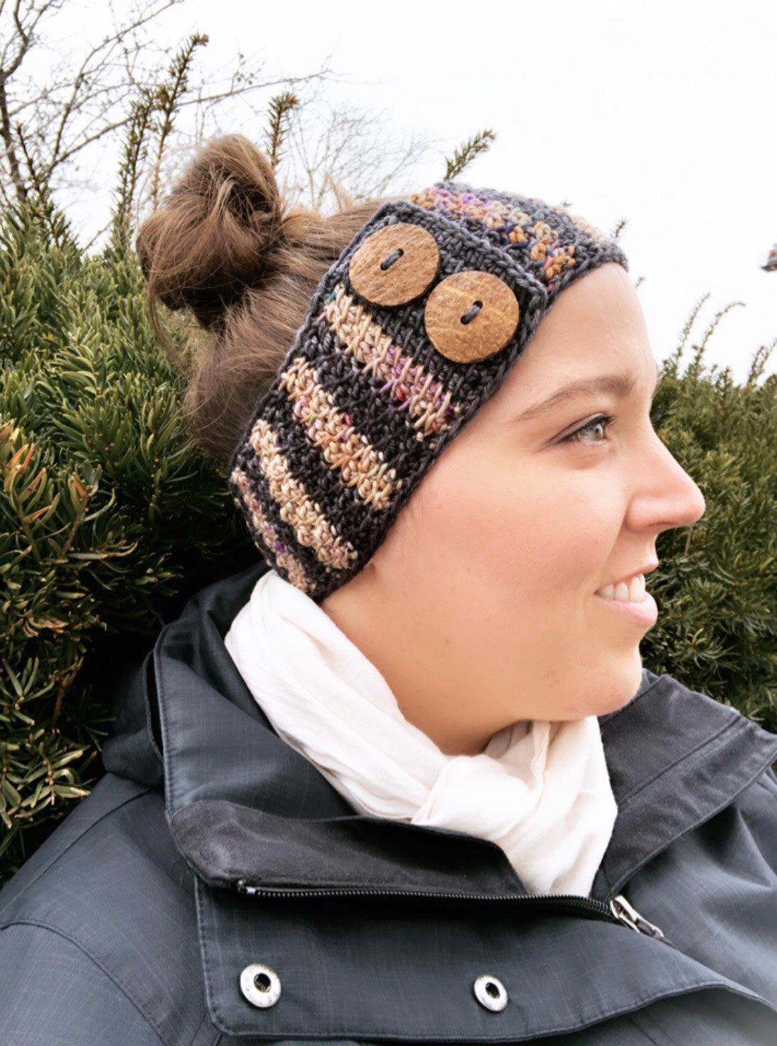 Honeycomb Tunisian Ear Warmer // Tunisian Crochet PDF Pattern