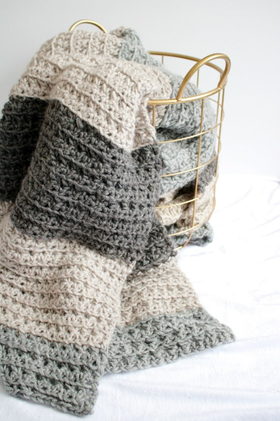 Let's Stay Home Blanket // Crochet PDF Pattern