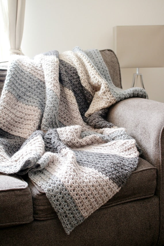 Let's Stay Home Blanket // Crochet PDF Pattern