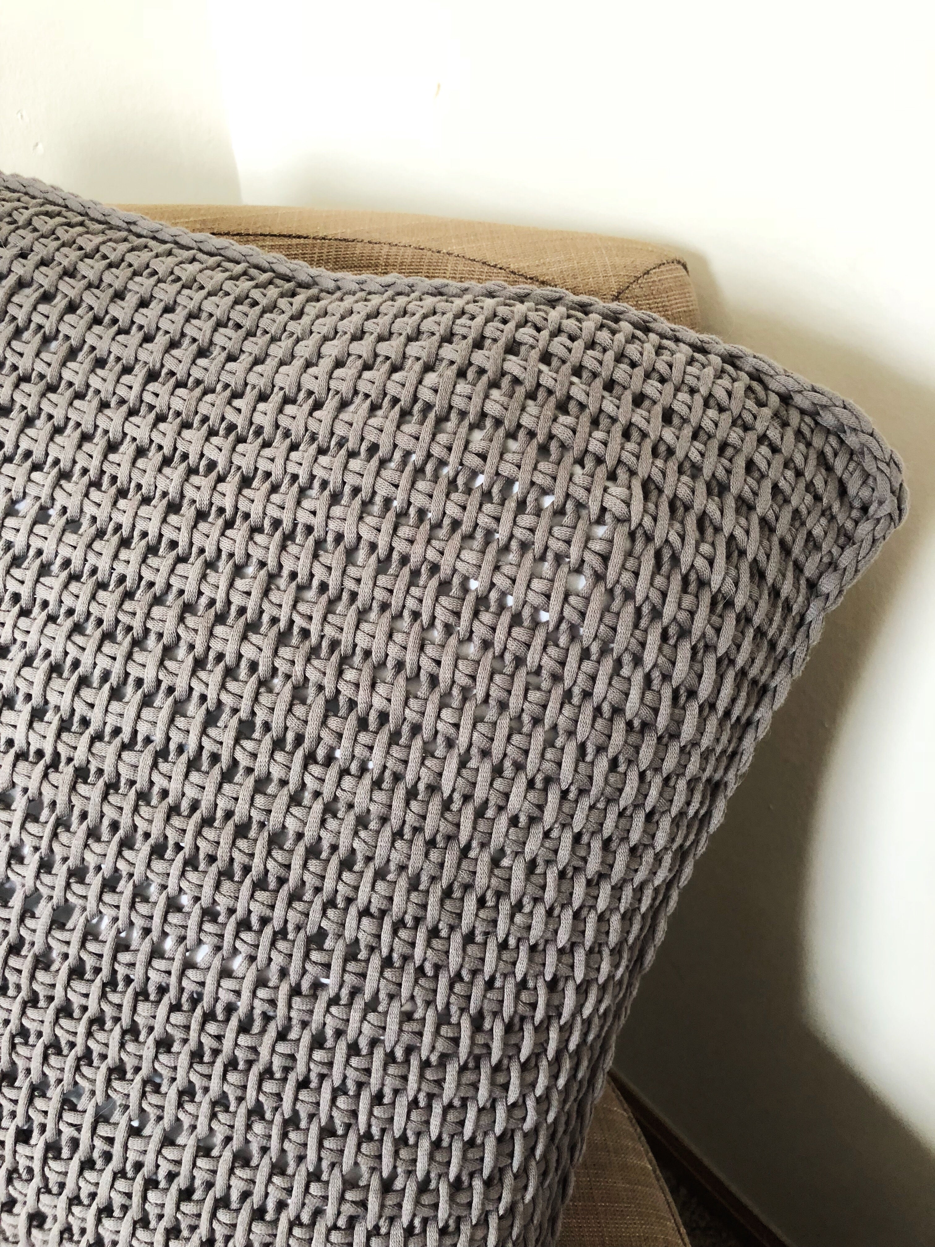 Penthouse Throw Pillow // Tunisian Crochet PDF Pattern
