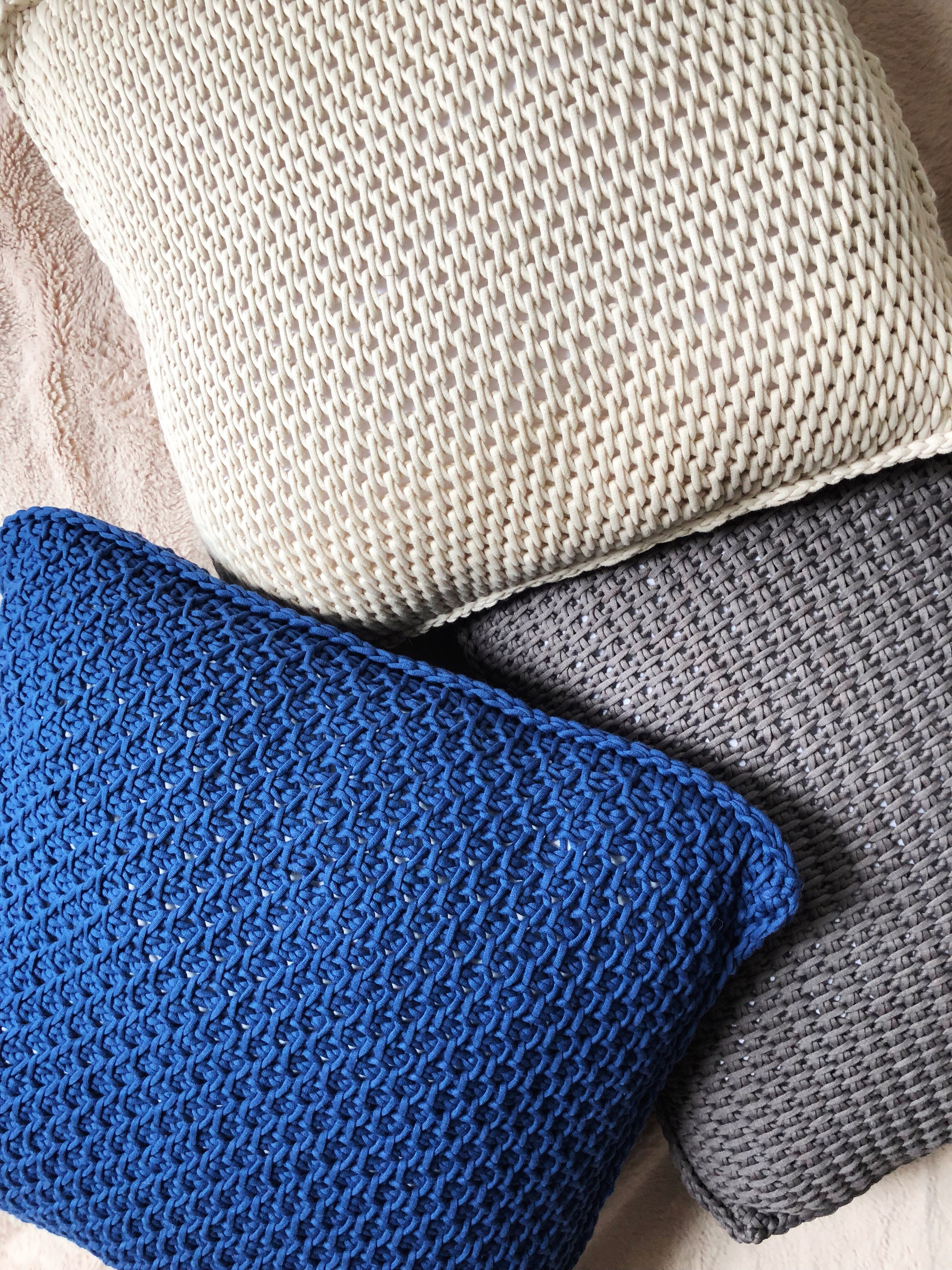 Log Cabin Throw Pillow // Tunisian Crochet PDF Pattern