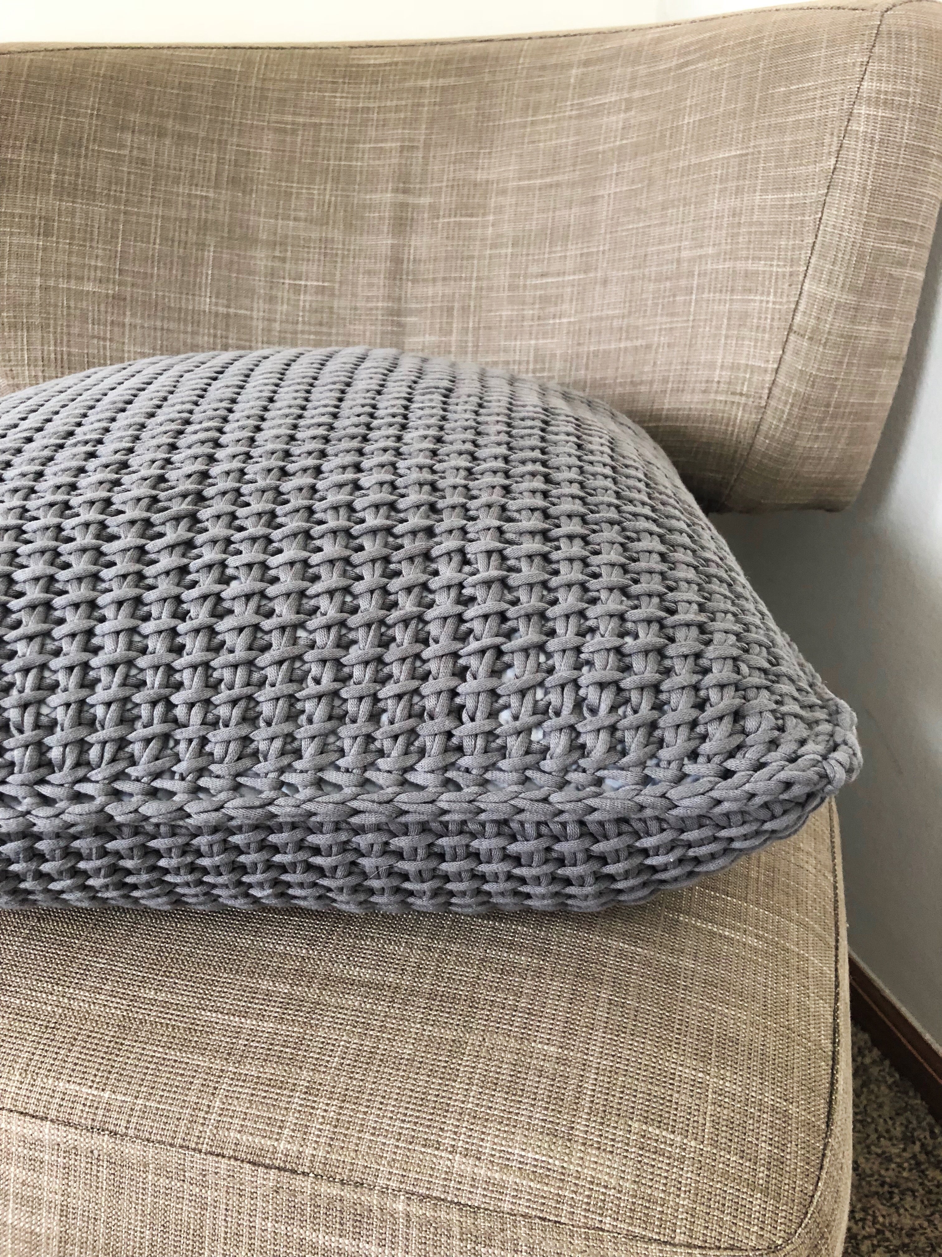 Penthouse Throw Pillow // Tunisian Crochet PDF Pattern