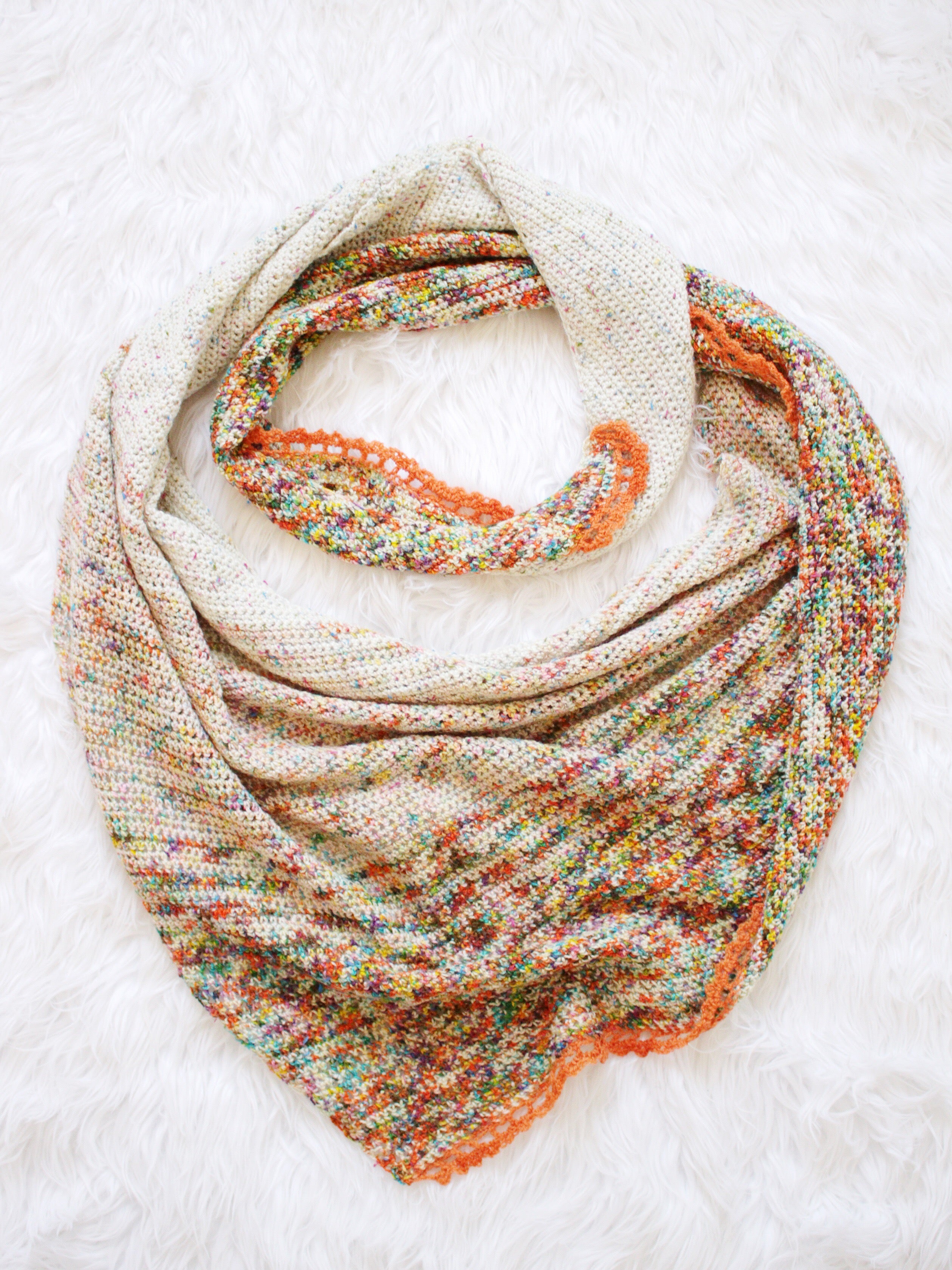 Flatiron Shawl // Crochet PDF Pattern