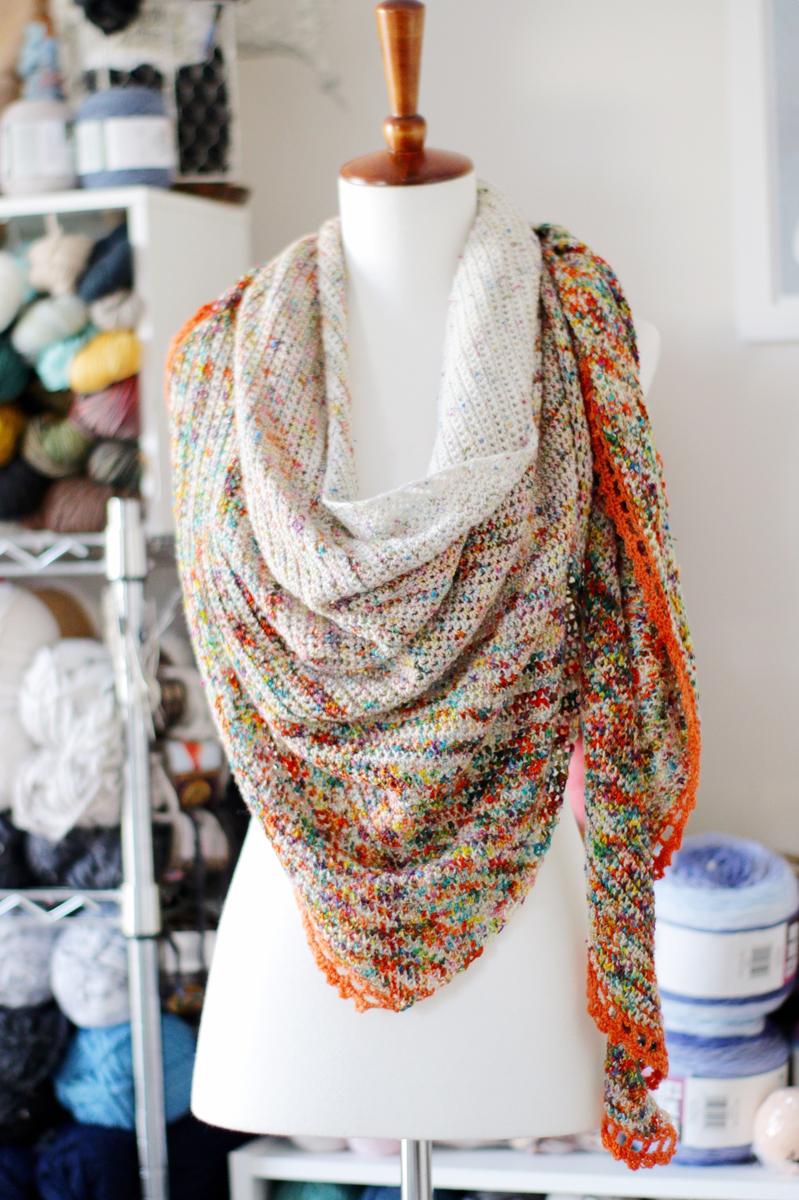 Flatiron Shawl // Crochet PDF Pattern