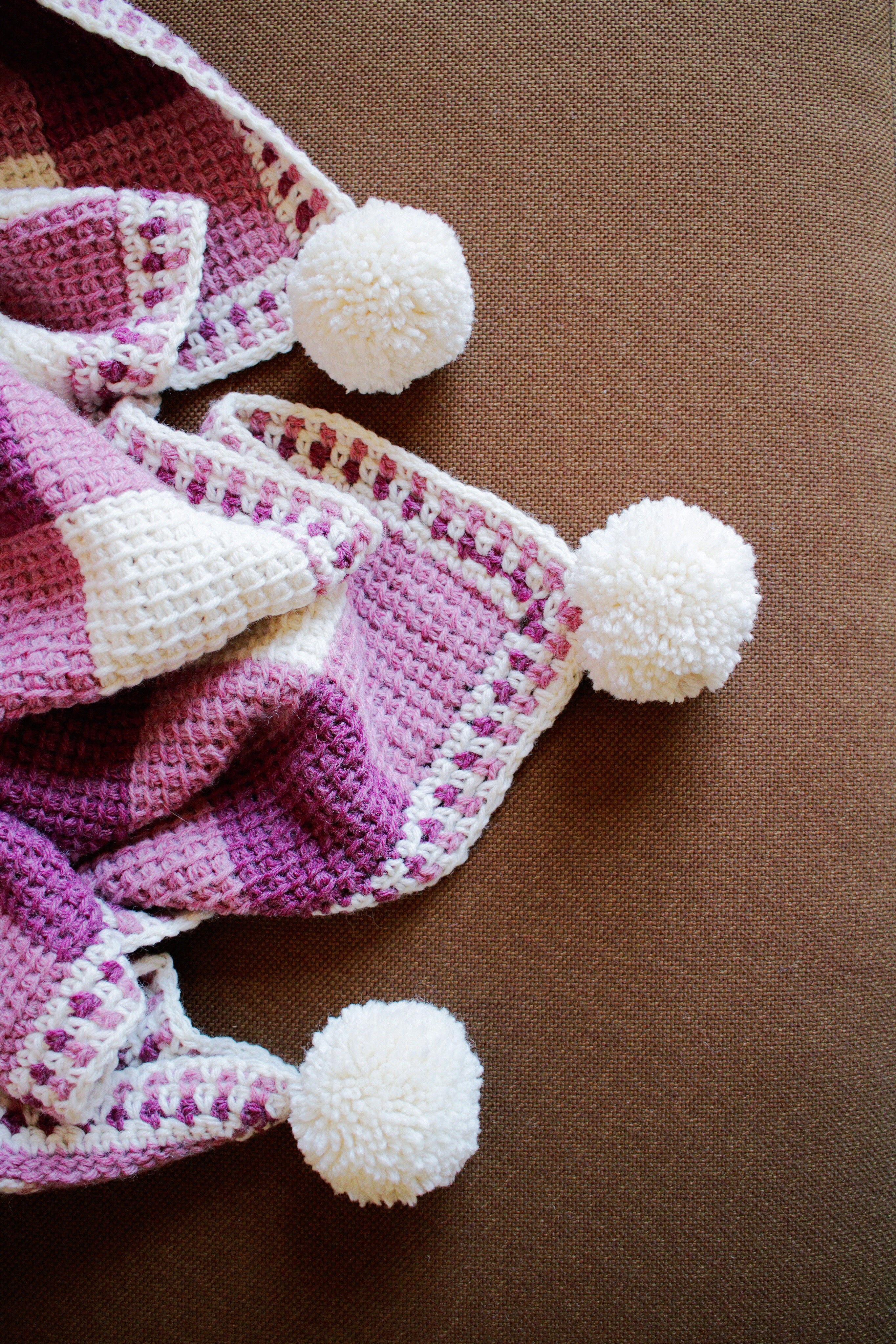 Sweet Gingham Baby Blanket // Tunisian Crochet PDF Pattern