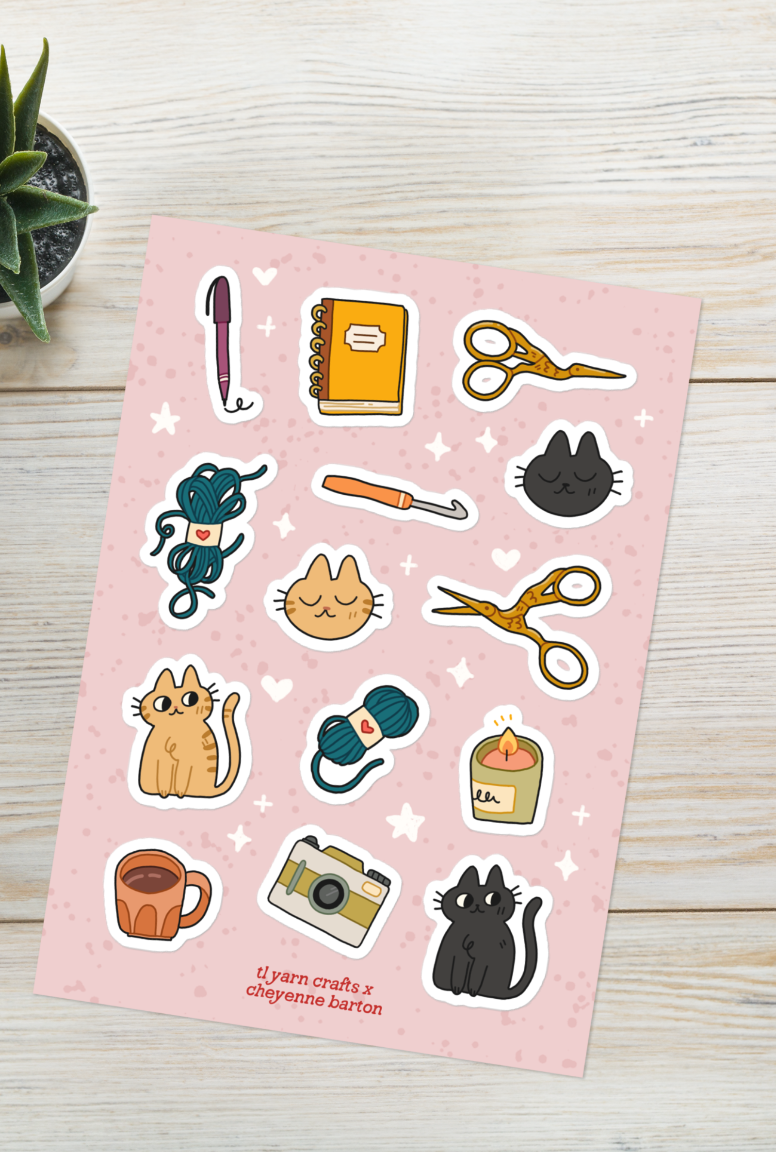 Crafty Stickers - Pink