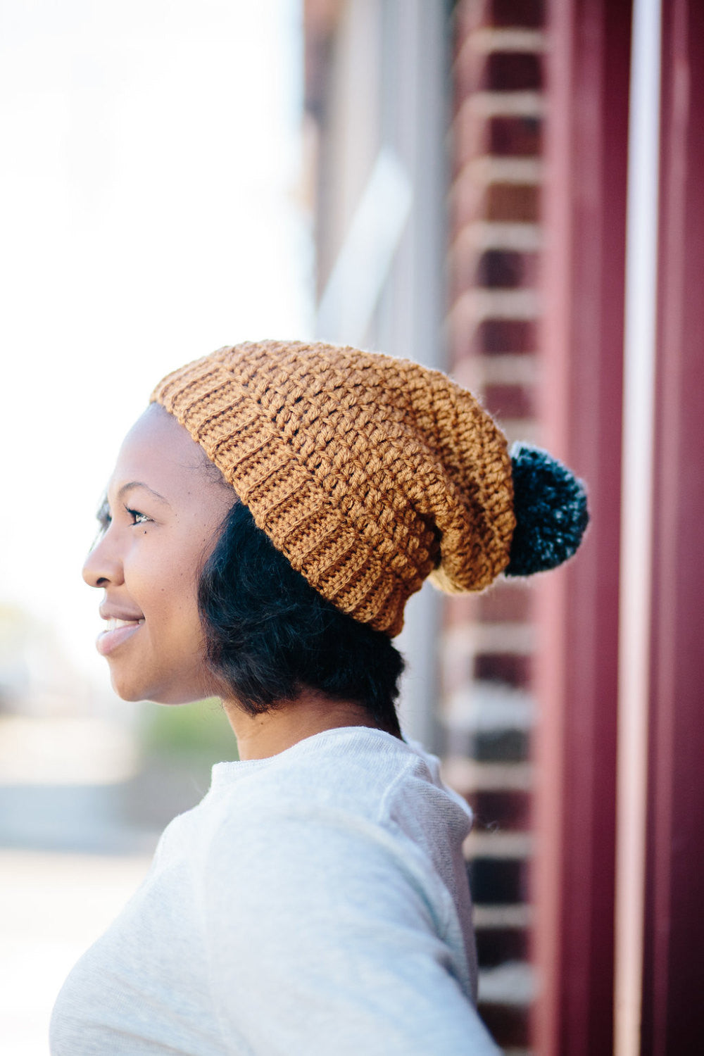 Mega Pom Beanie // Crochet PDF Pattern