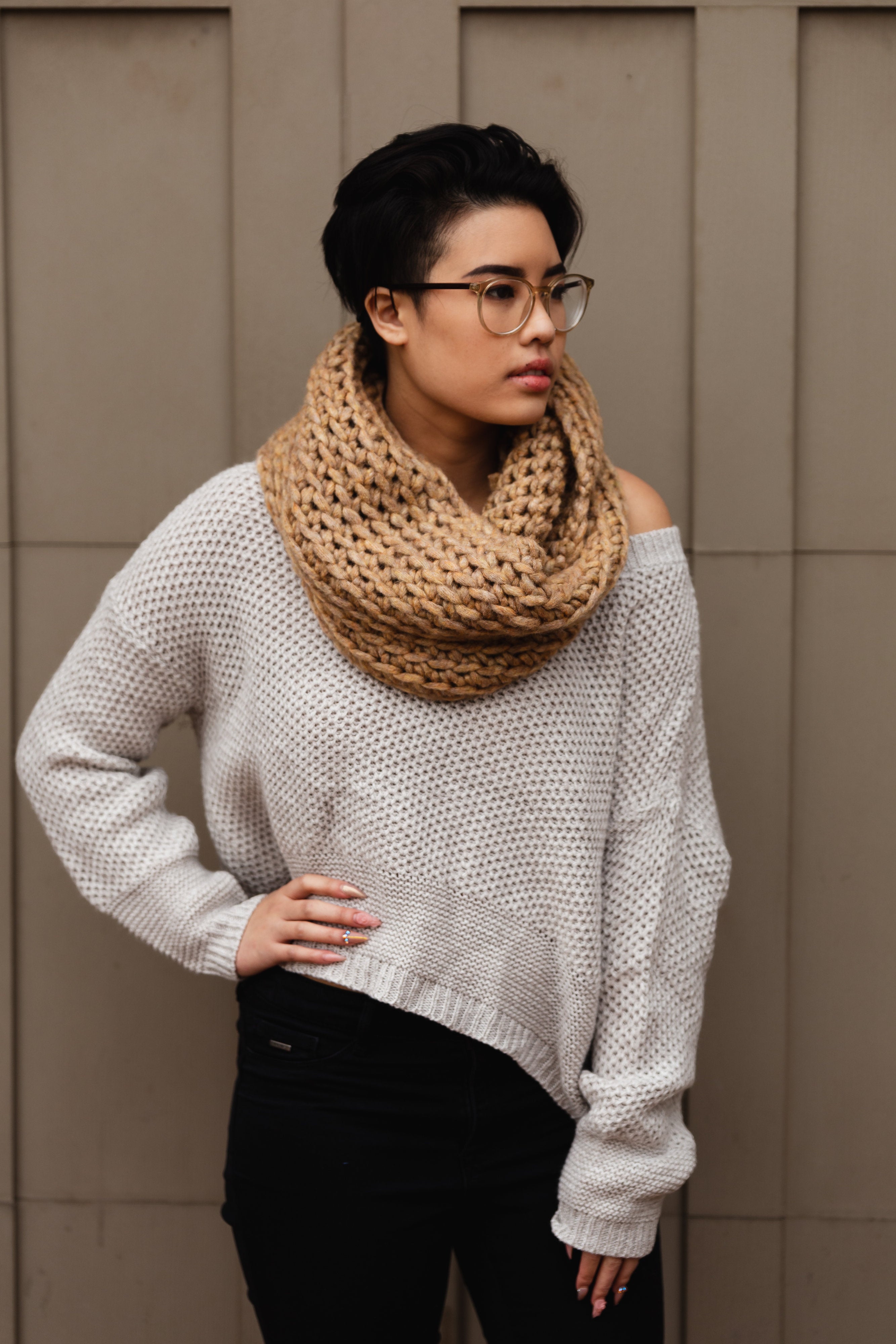 Toasted Marshmallow Infinity // Crochet PDF Pattern