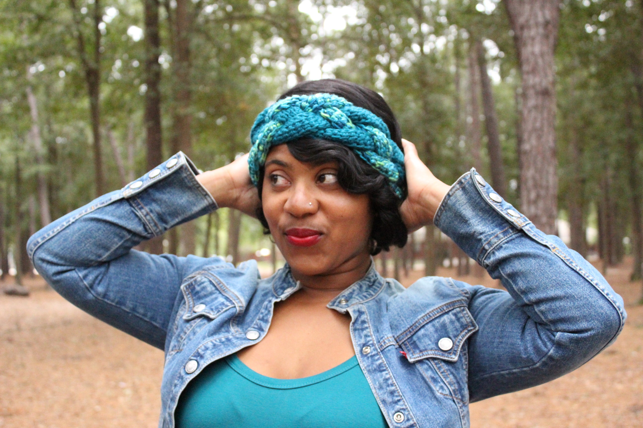 Braided Tunisian Ear Warmer // Tunisian Crochet PDF Pattern