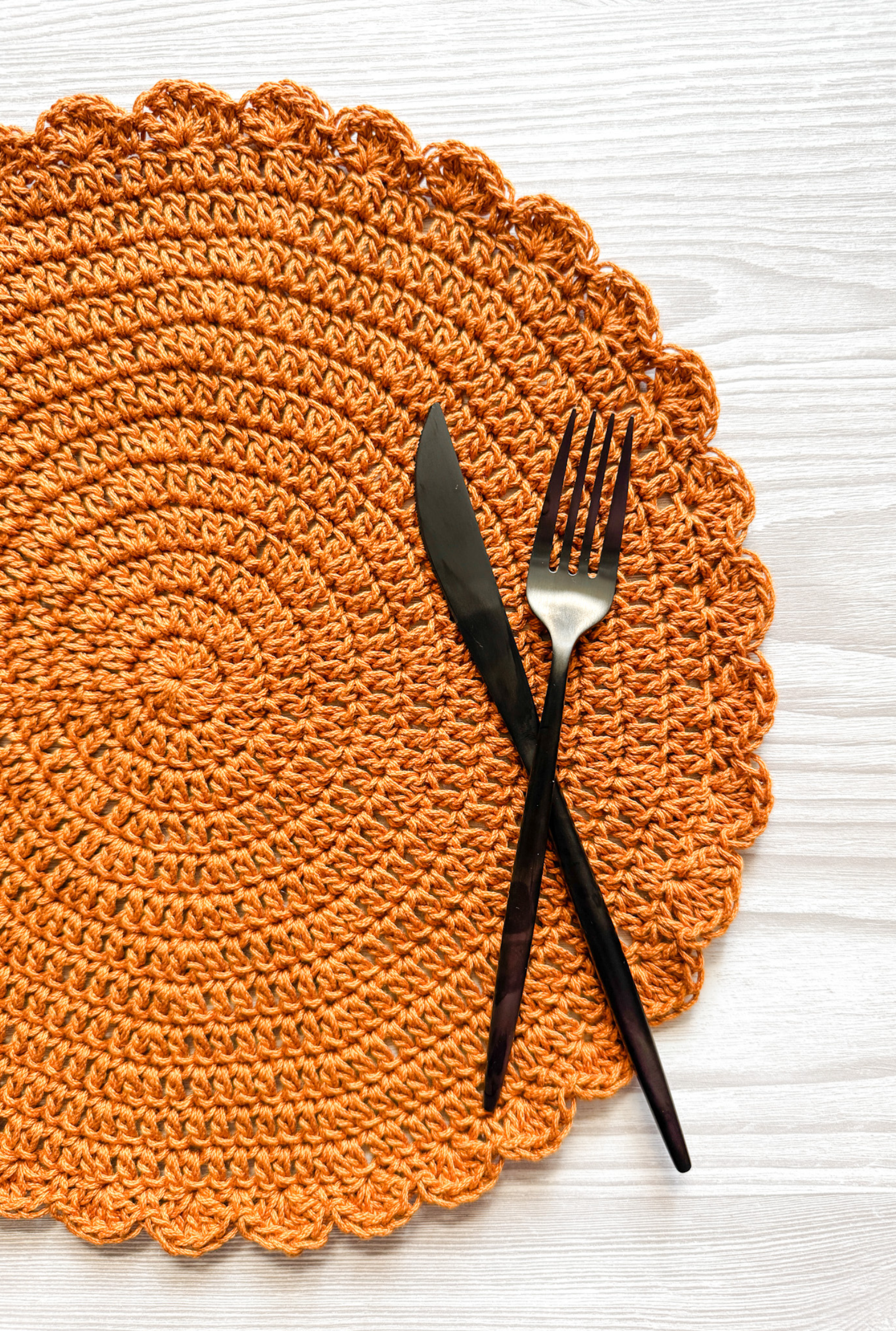 Sunrise Coaster + Placemat // Crochet PDF Pattern