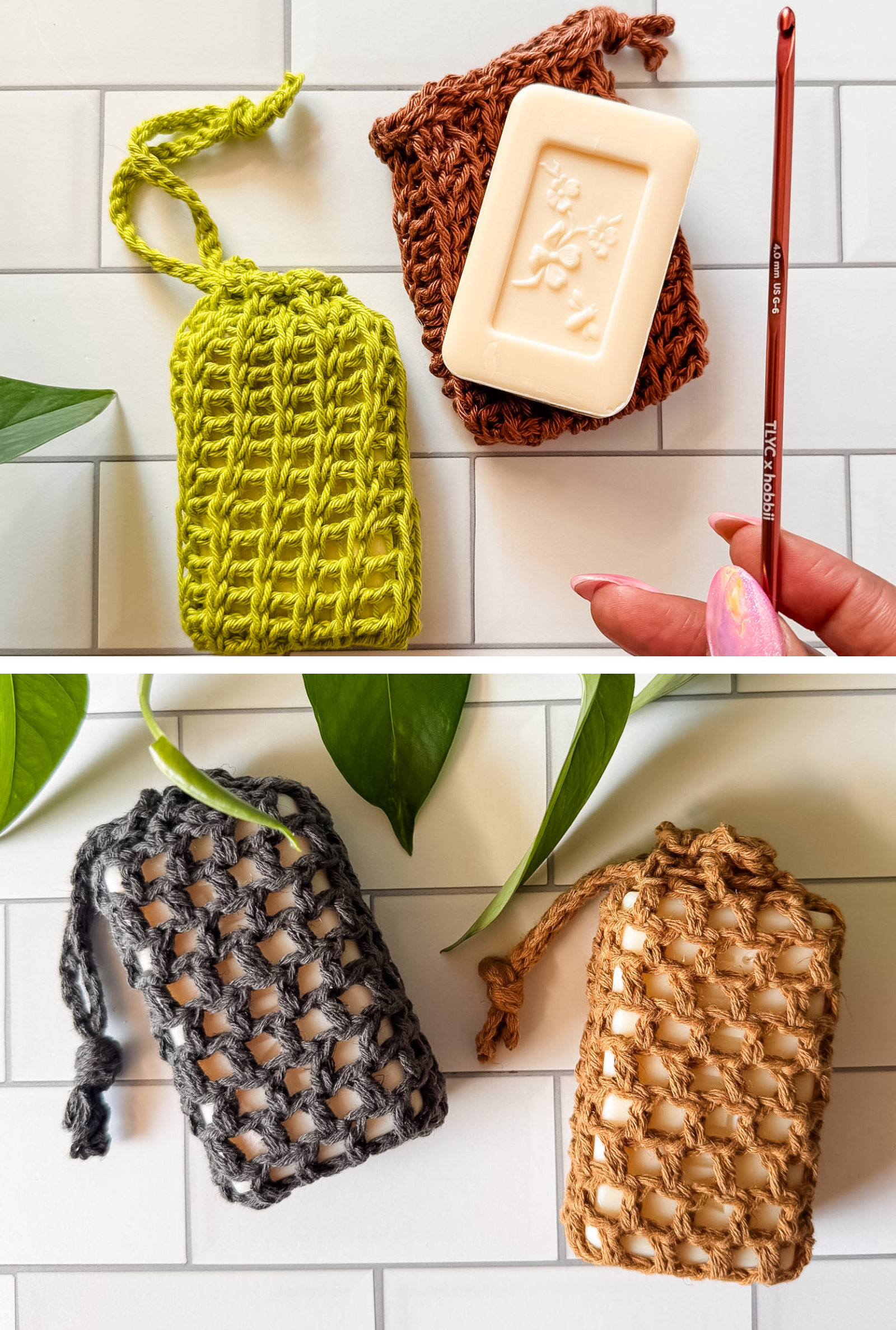 Tunisian & Easy Peasy Soap Savers // Crochet PDF Pattern
