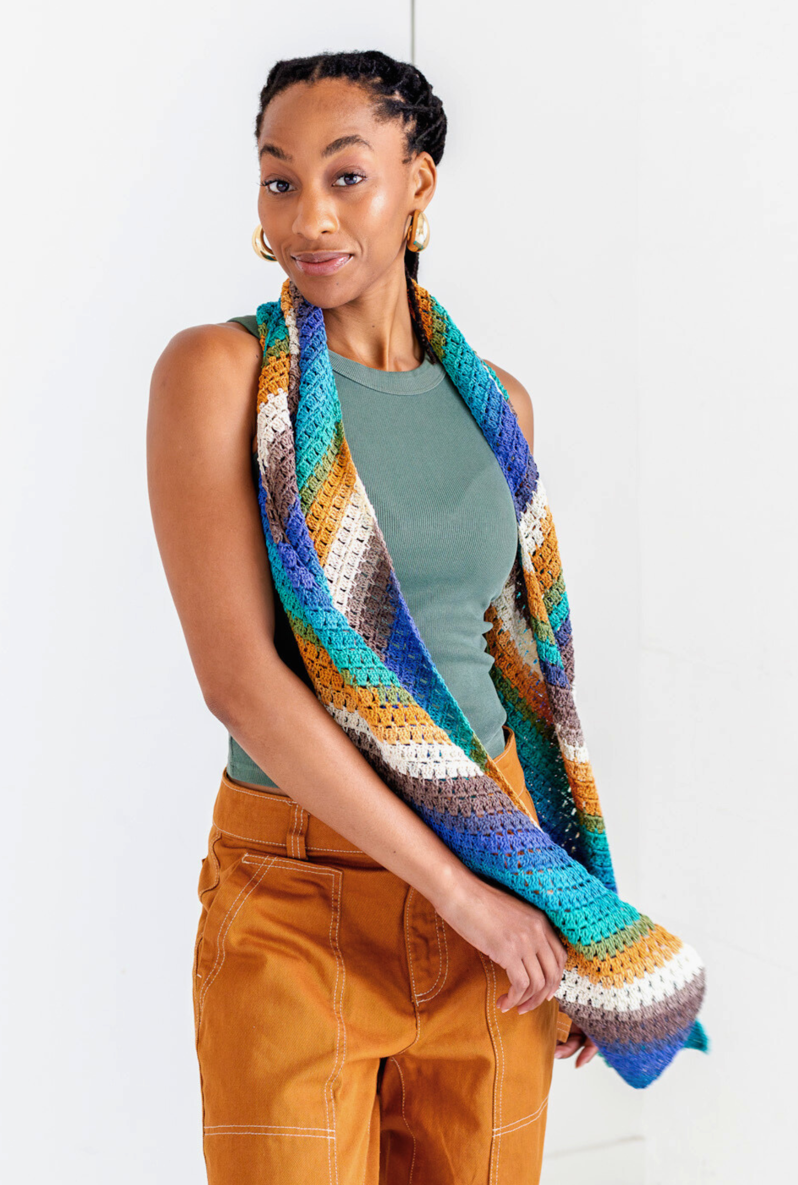 Kelli Bias Scarf // Crochet PDF Pattern