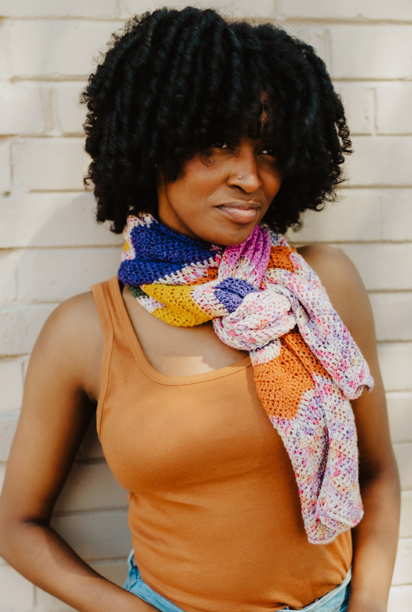 Bouquet Scarf // Crochet PDF Pattern