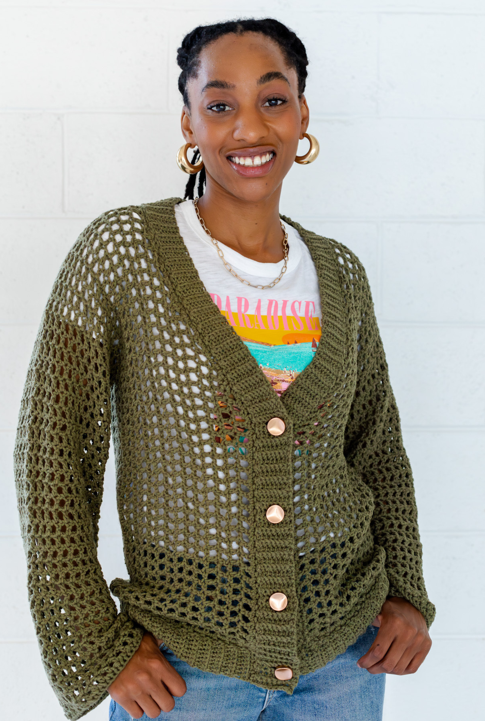 Issa Mesh Cardigan // Crochet PDF Pattern