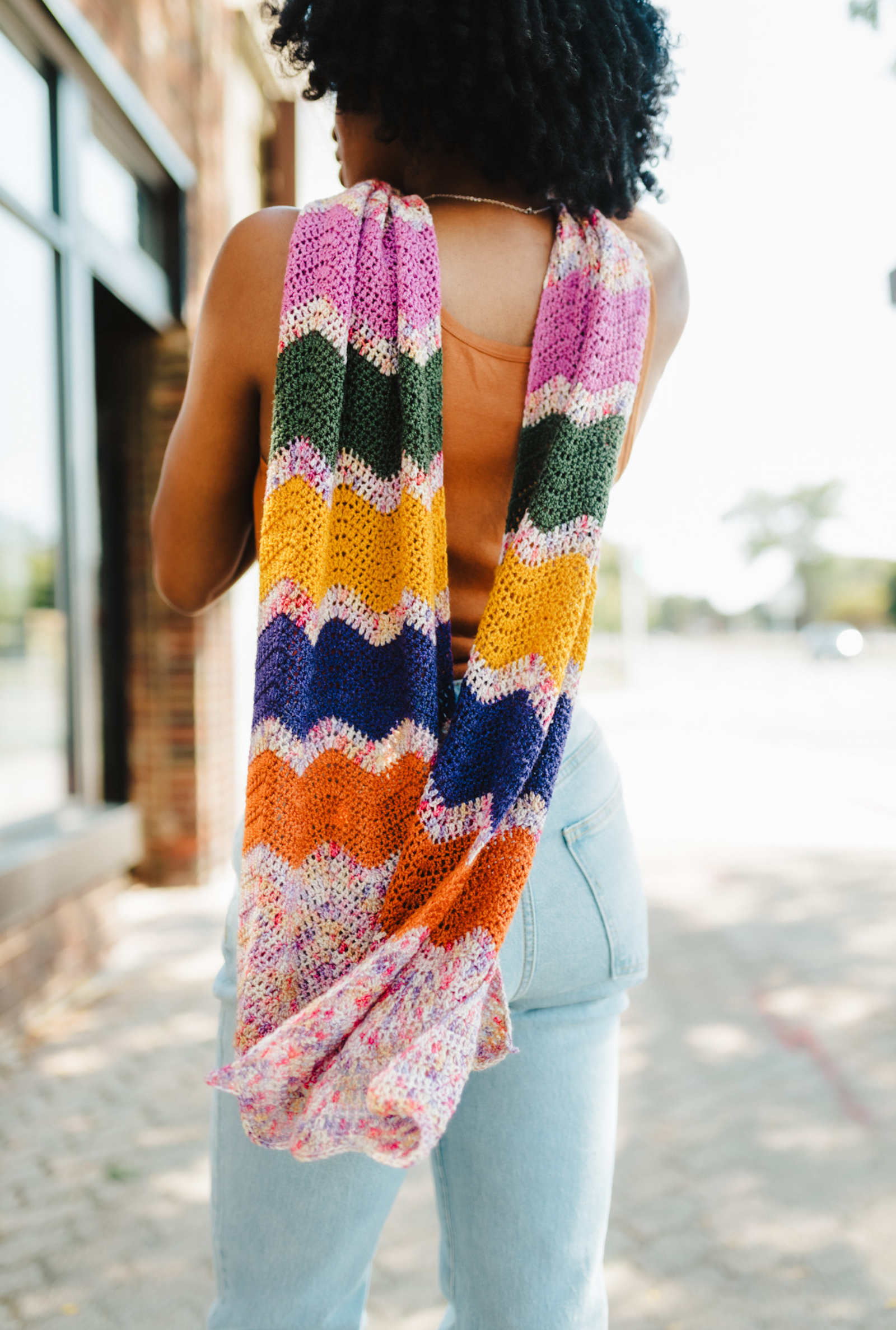 Bouquet Scarf // Crochet PDF Pattern