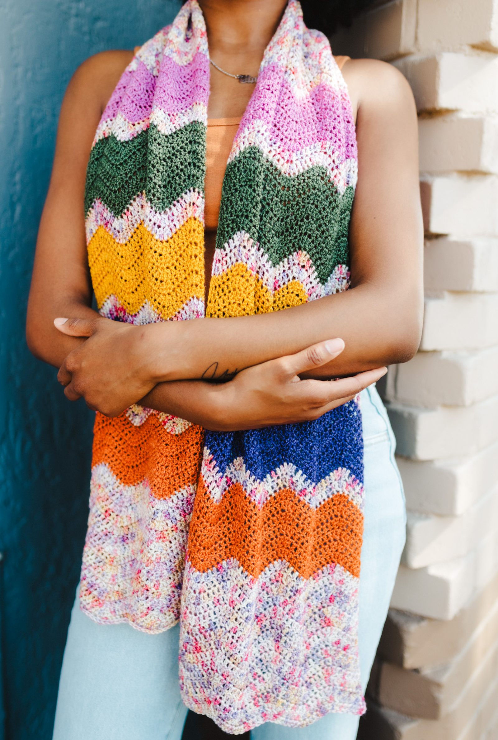 Bouquet Scarf // Crochet PDF Pattern