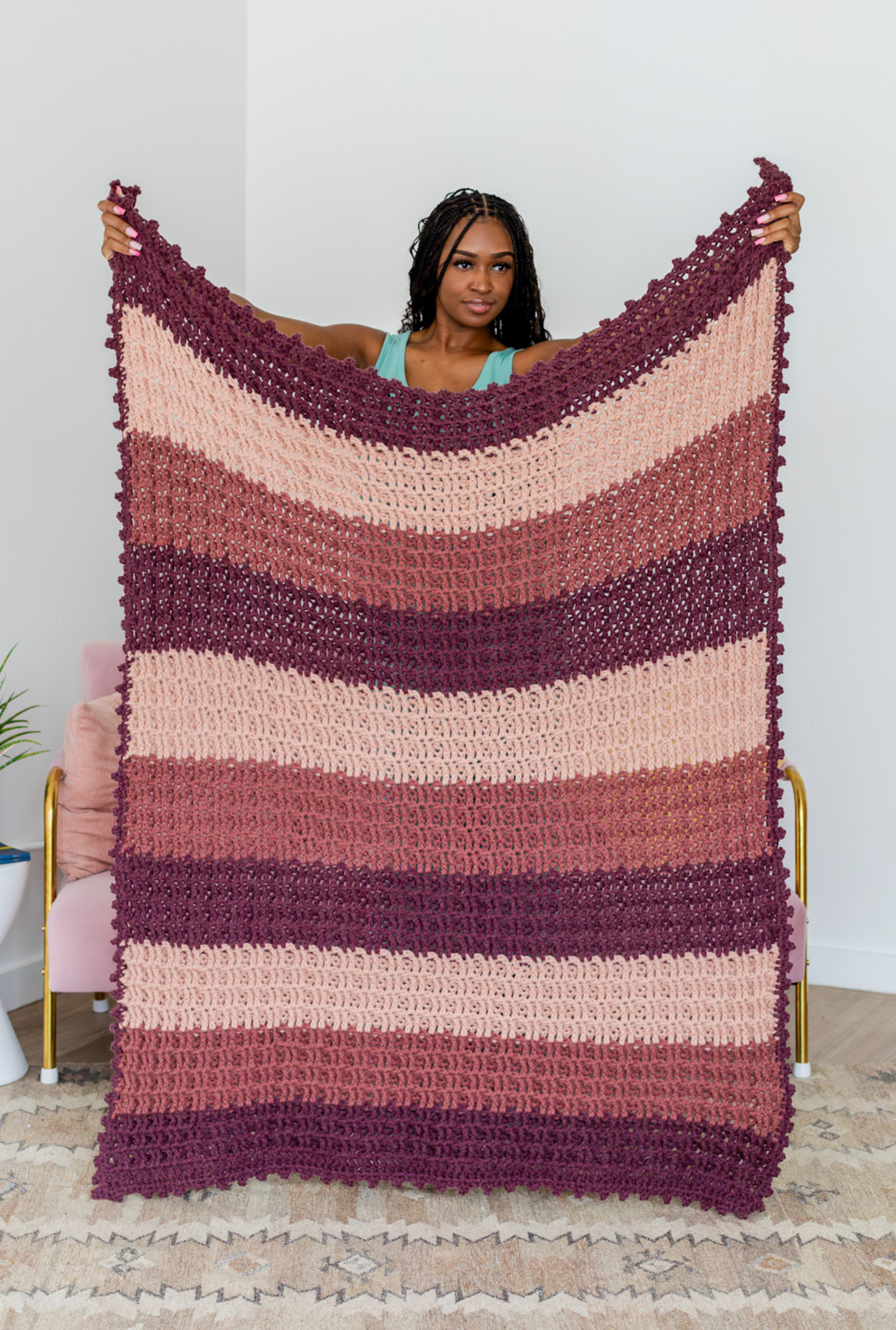 Molly Waffle Blanket // Crochet PDF Pattern