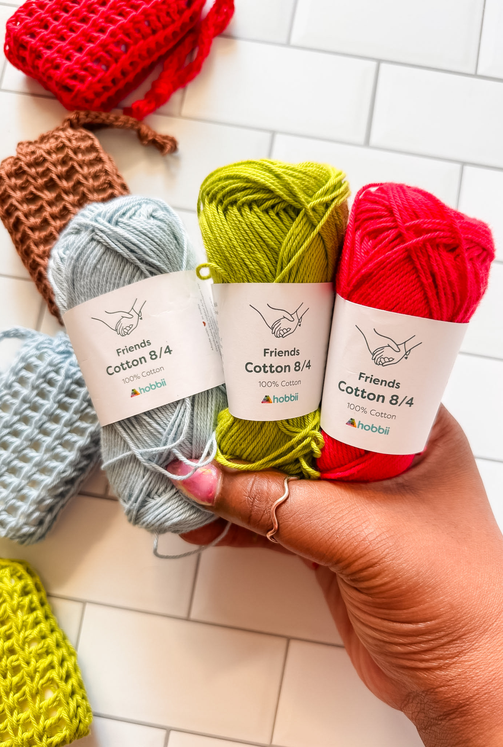 Tunisian & Easy Peasy Soap Savers // Crochet PDF Pattern