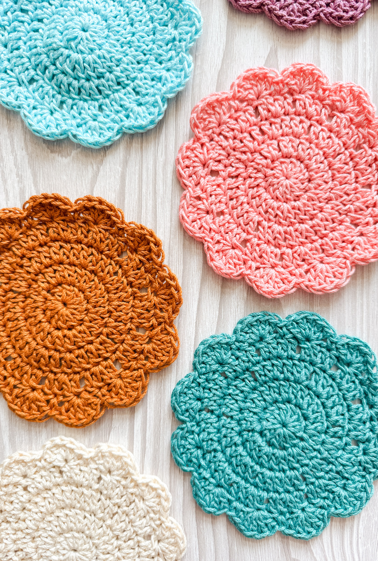 Sunrise Coaster + Placemat // Crochet PDF Pattern