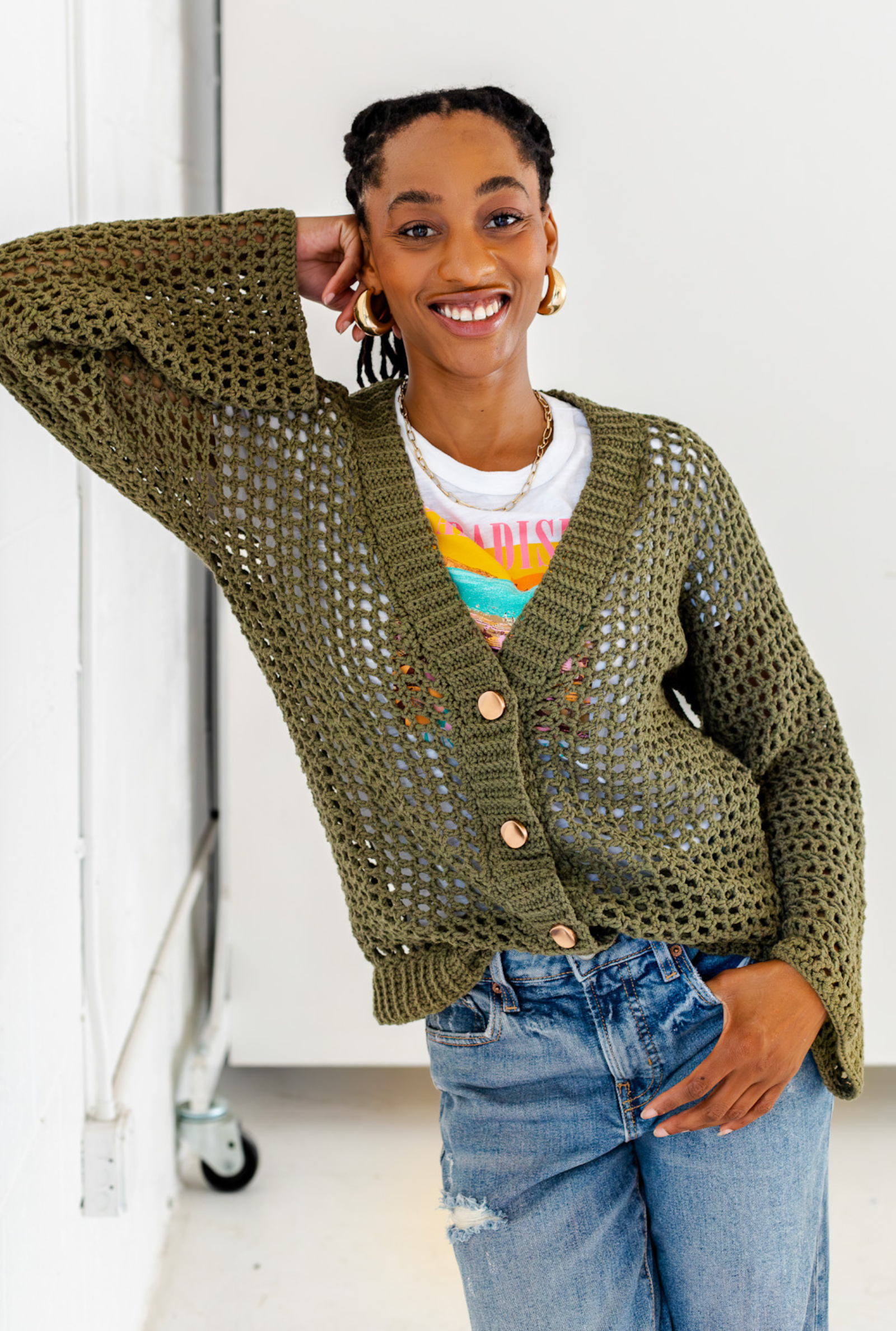 Issa Mesh Cardigan // Crochet PDF Pattern