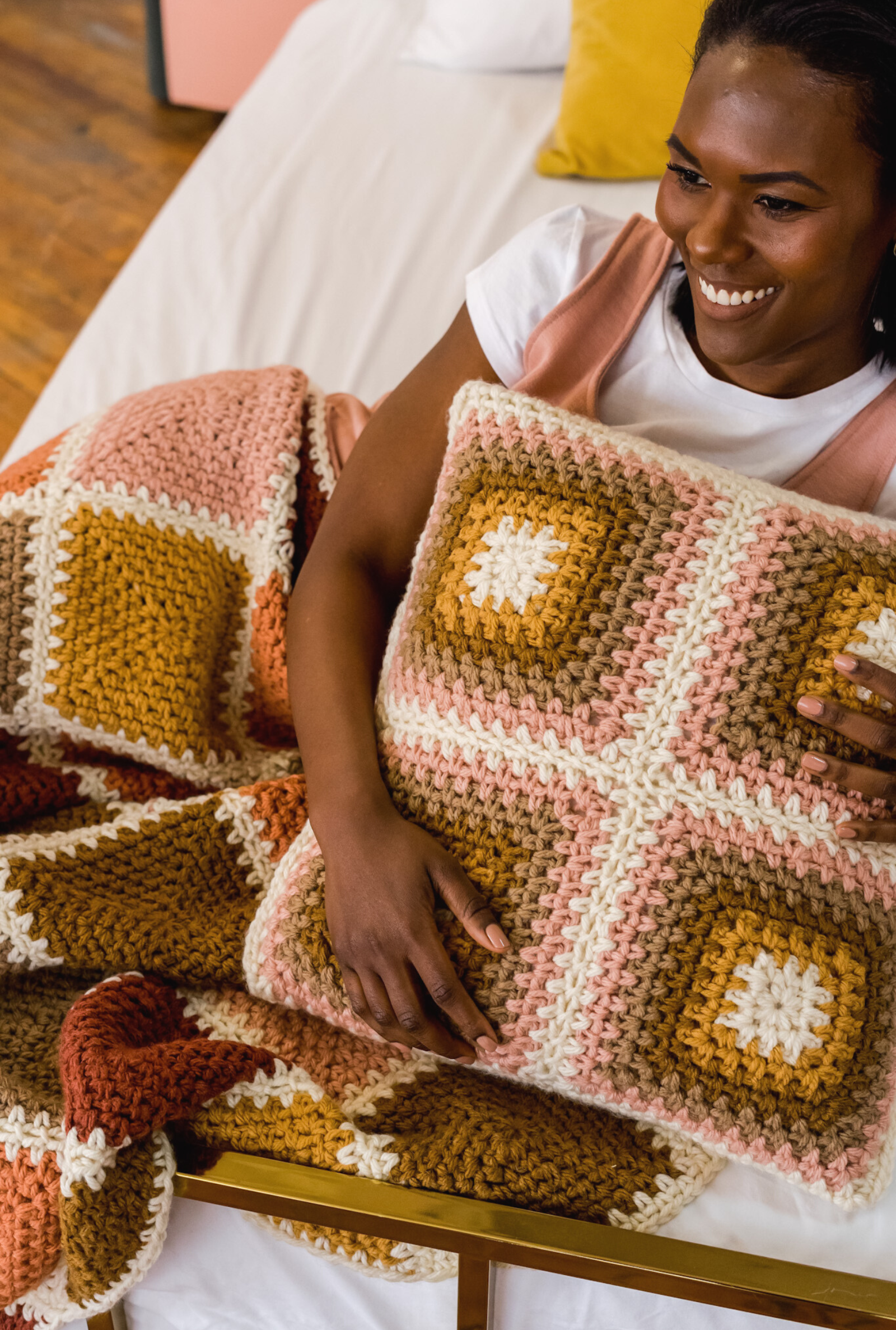 Matilda Afghan + Pillow // Crochet PDF Pattern