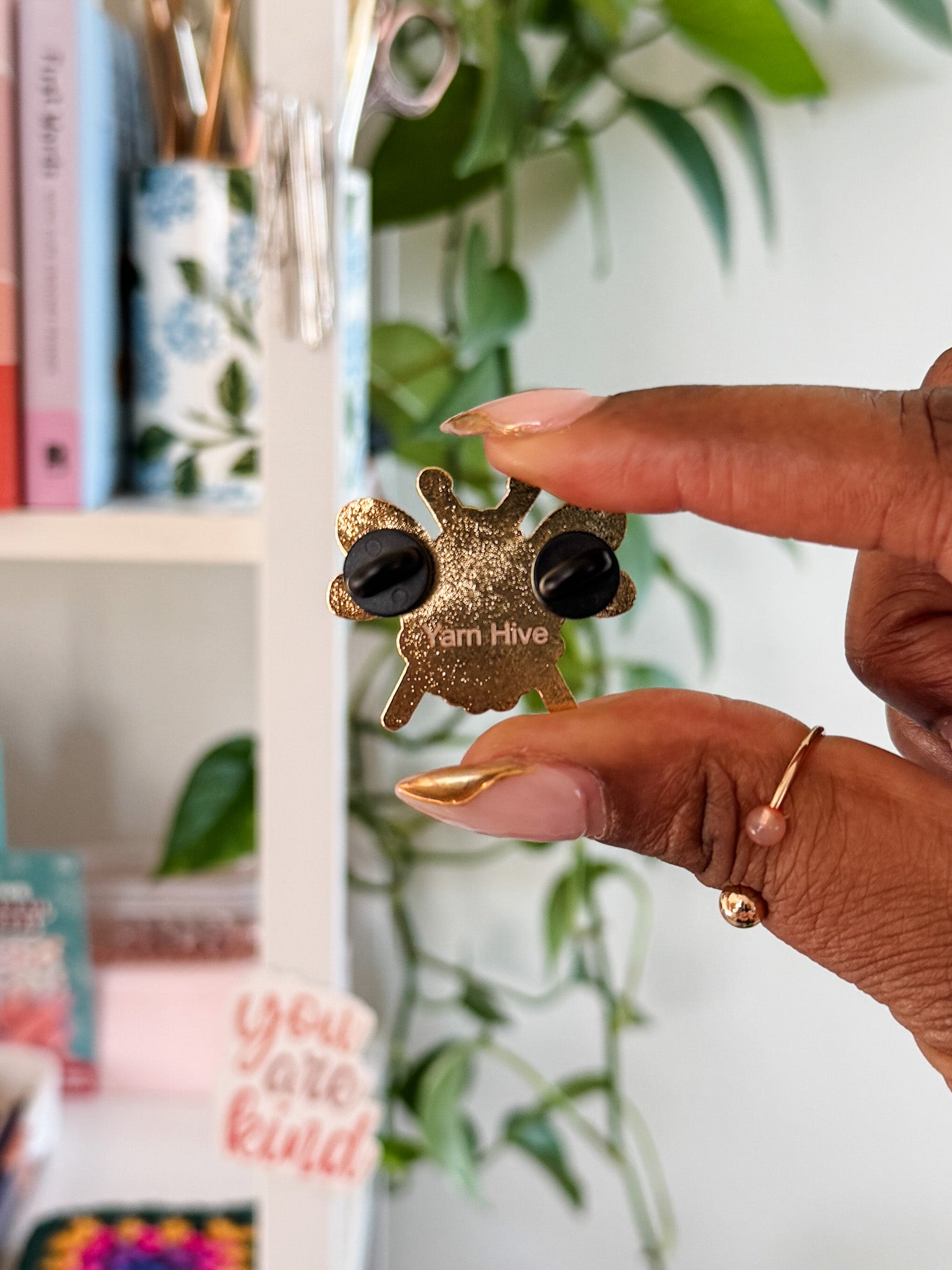 YHC Honeybee Enamel Pin, New Logo