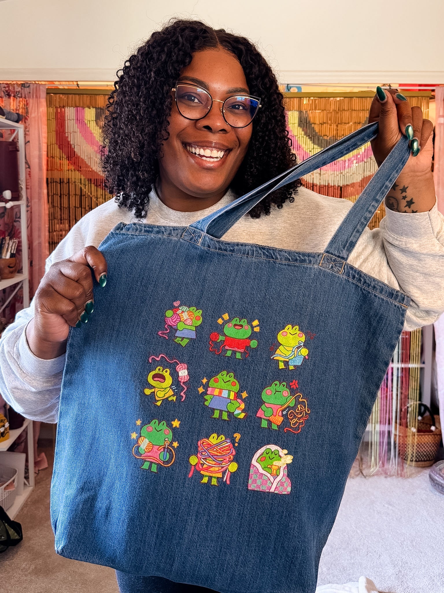 Froggit Knotsworth Organic Denim Tote Bag