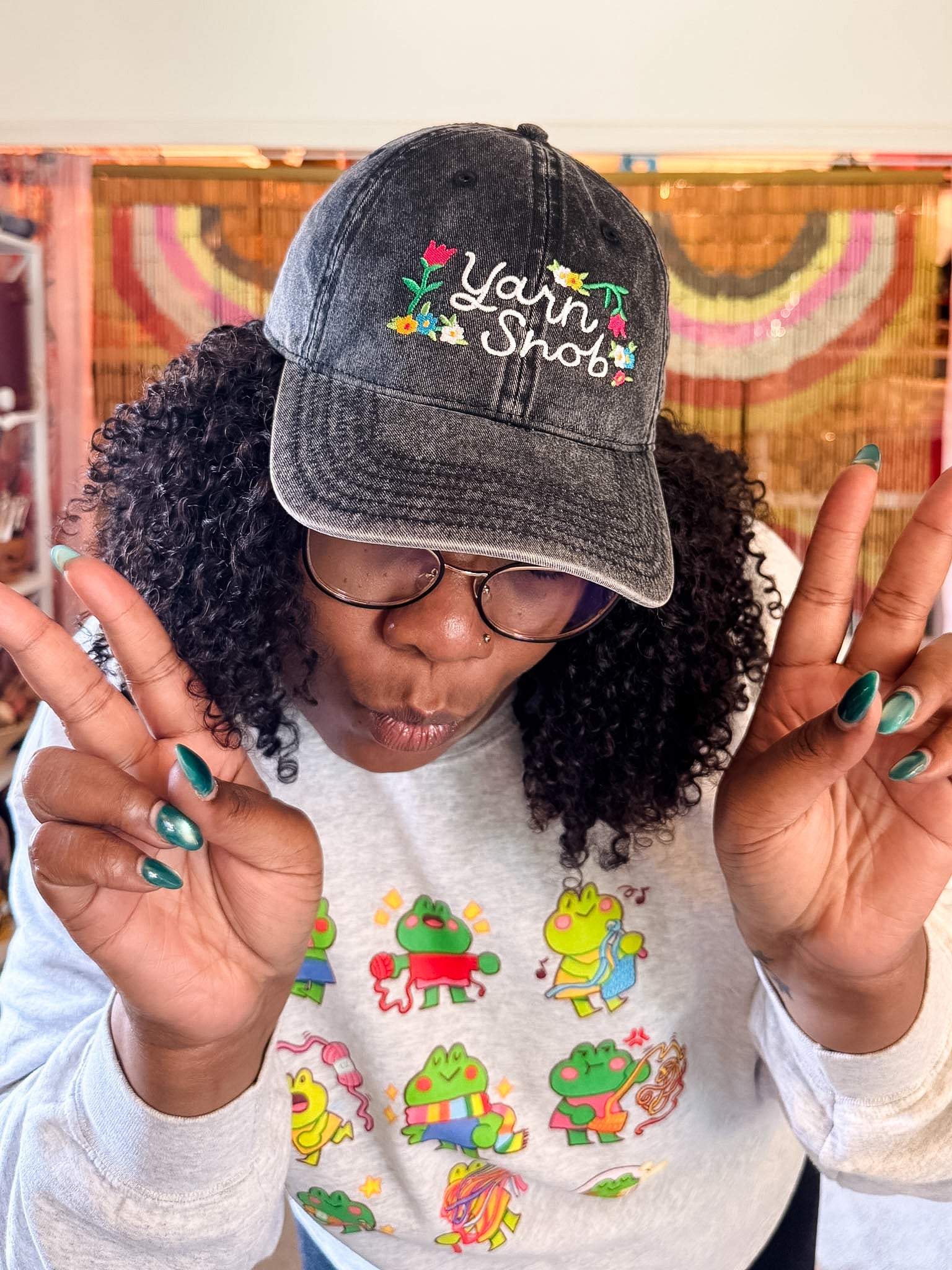 Yarn Snob Vintage Cotton Cap
