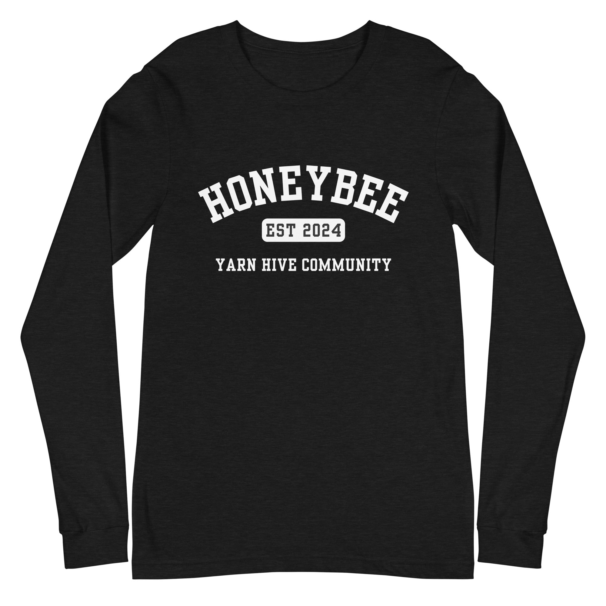 Honeybee Long-Sleeve Tee, White Graphic