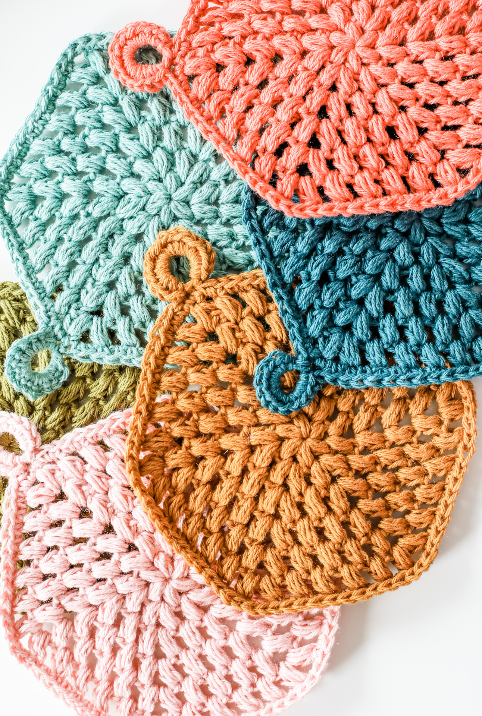 Hexi Puff Coaster // Crochet PDF Pattern