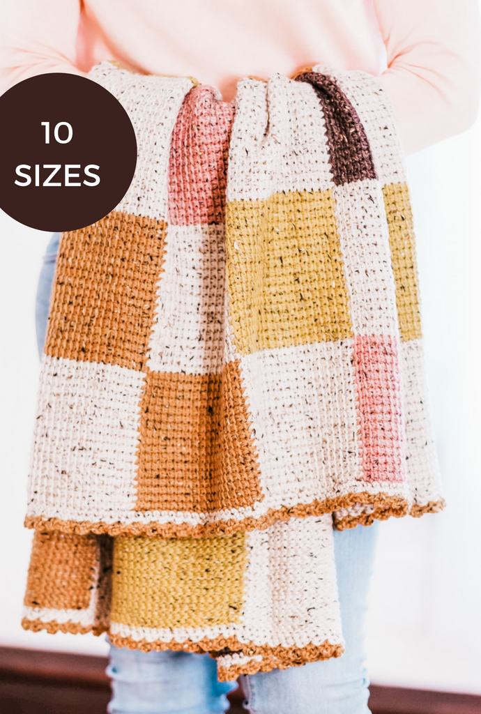 Quinn Blanket, a free crochet patchwork baby blanket pattern - TL Yarn  Crafts